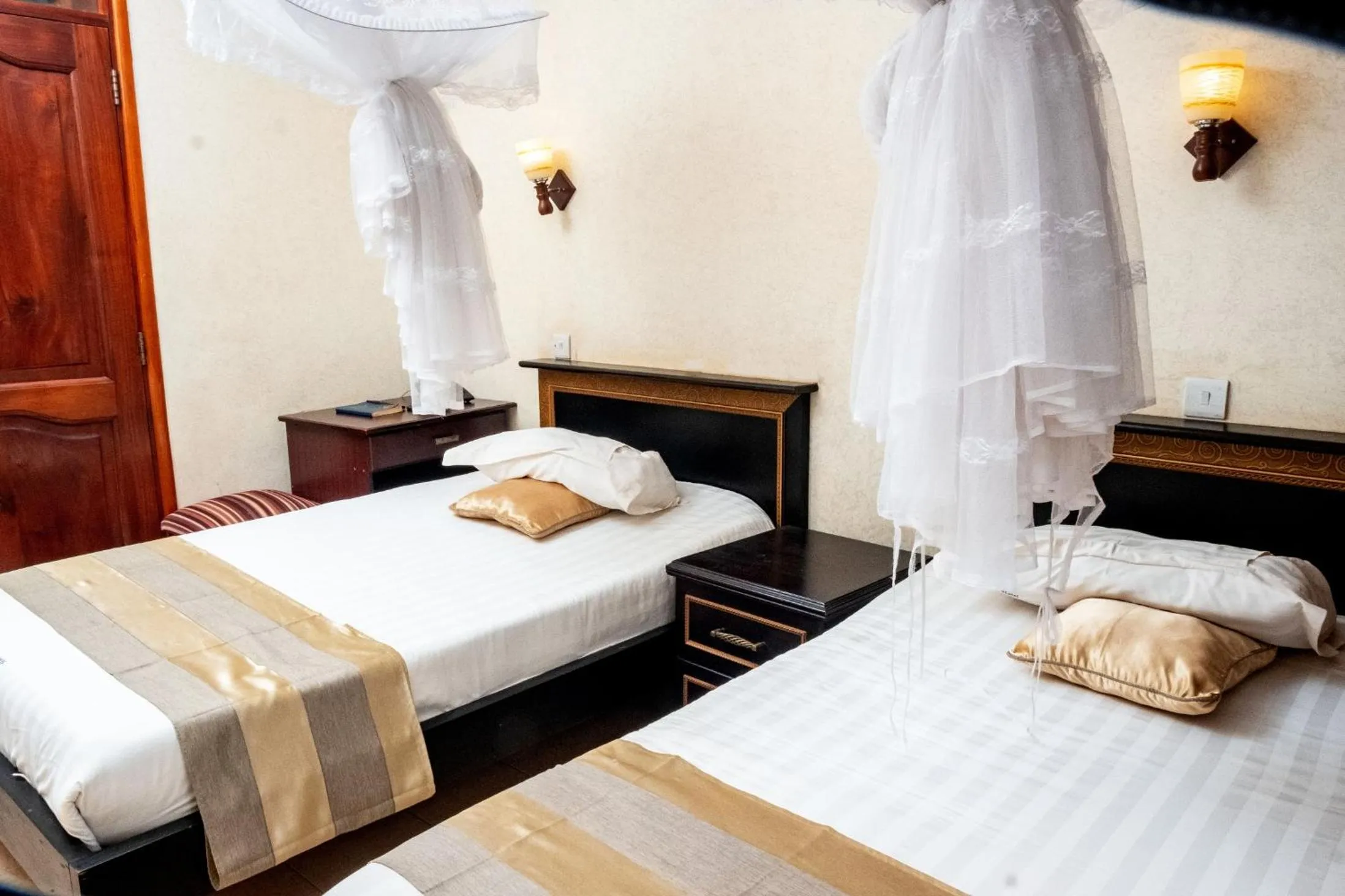 Bed in Tristar Hotel Kampala