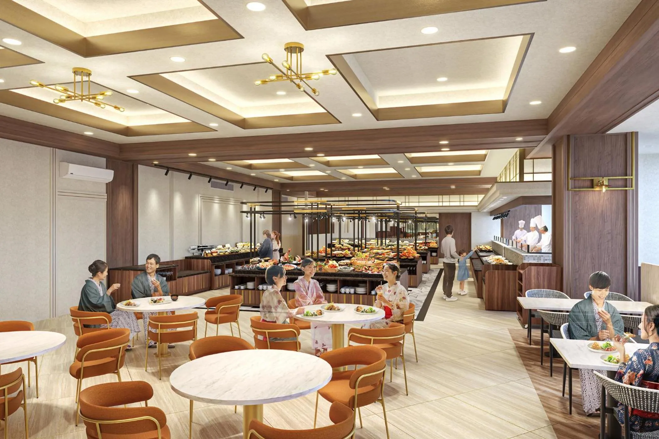 Restaurant/places to eat in Ooedo Onsen Monogatari Premium Shima Saichoraku