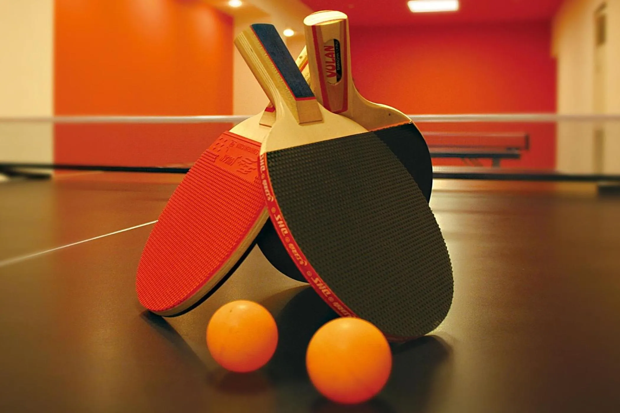 Table tennis in Ooedo Onsen Monogatari Awazu Grand Hotel