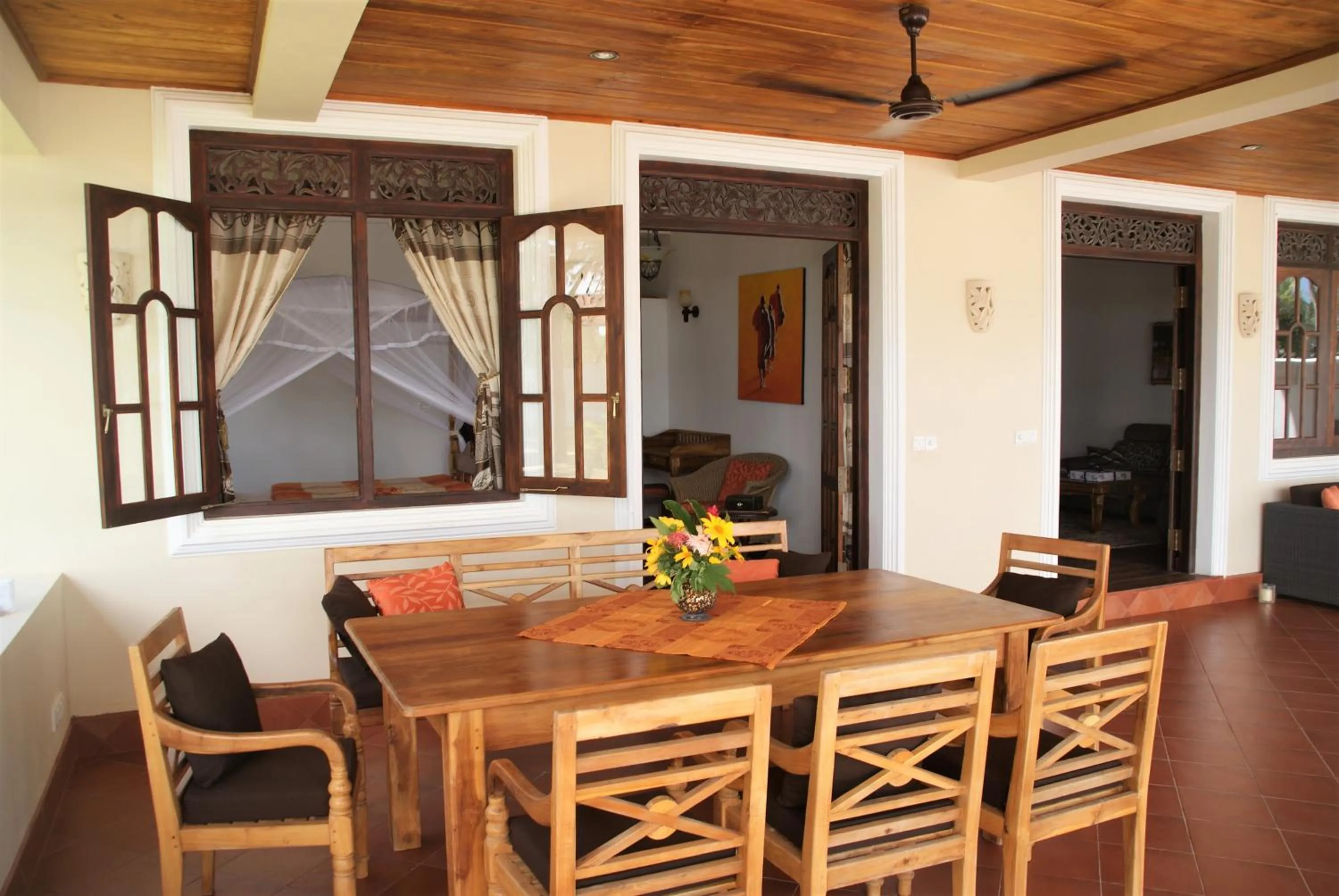 Dining Area in Lanka Beach Bungalows