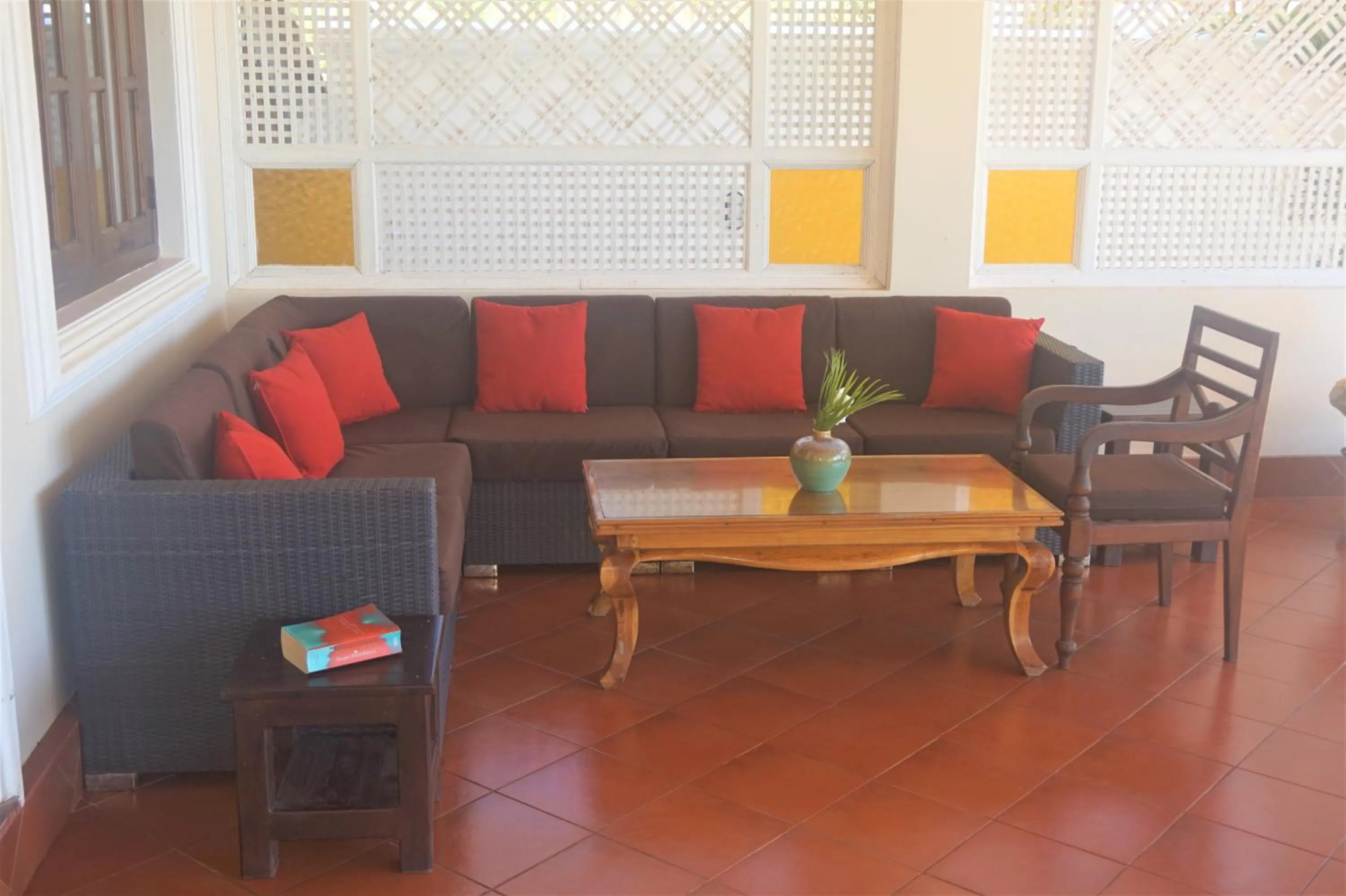 Seating Area in Lanka Beach Bungalows