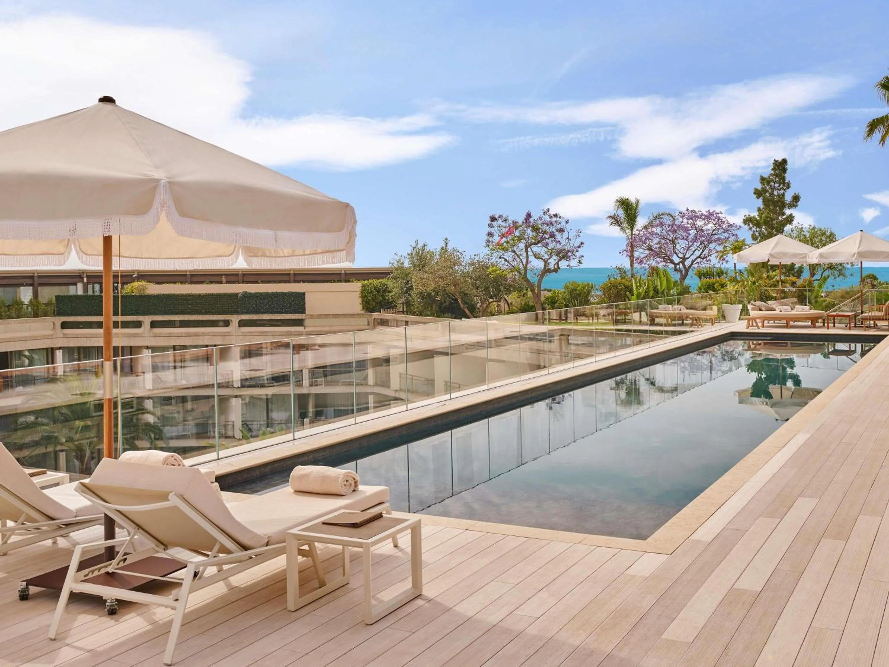 Pool view in Fairmont Monte Carlo