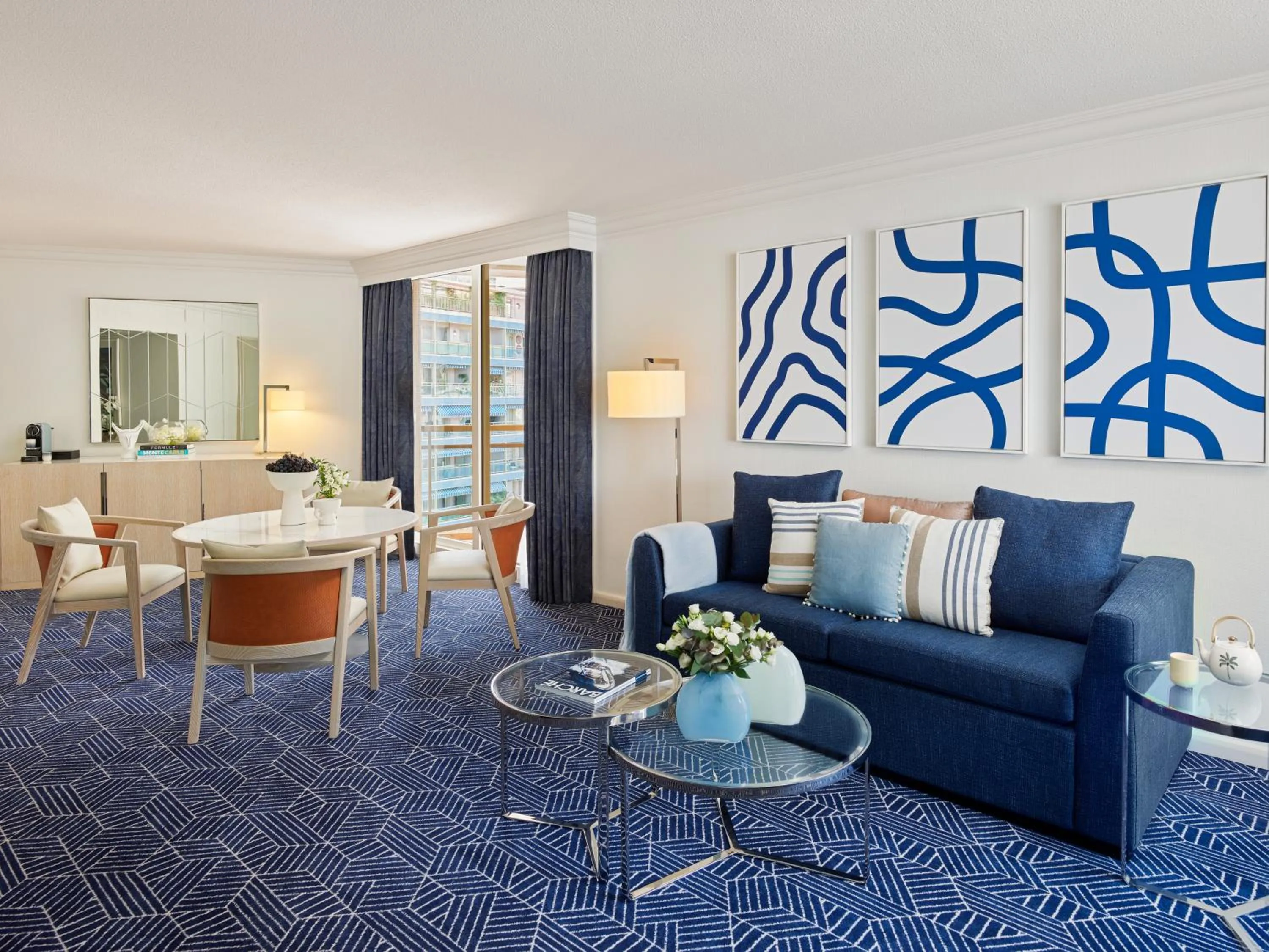 Seating area in Fairmont Monte Carlo