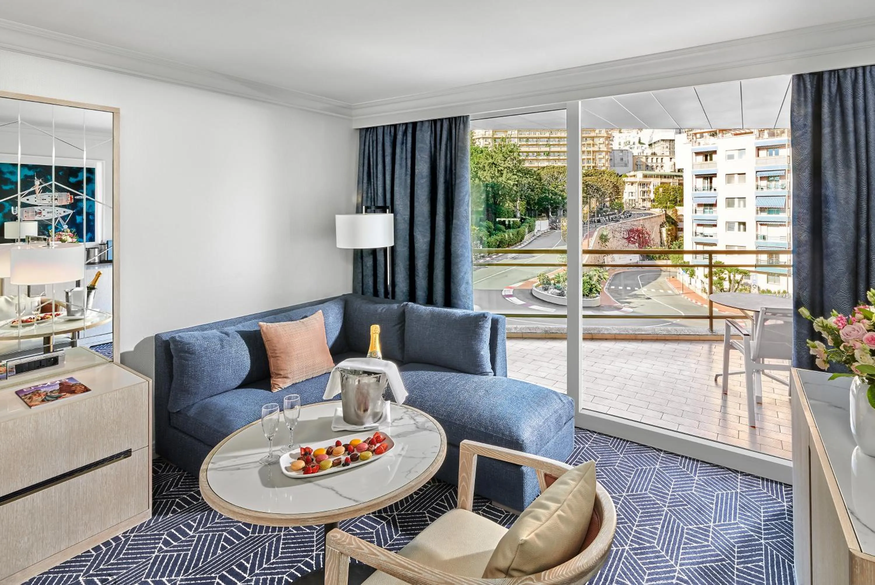 Seating area in Fairmont Monte Carlo