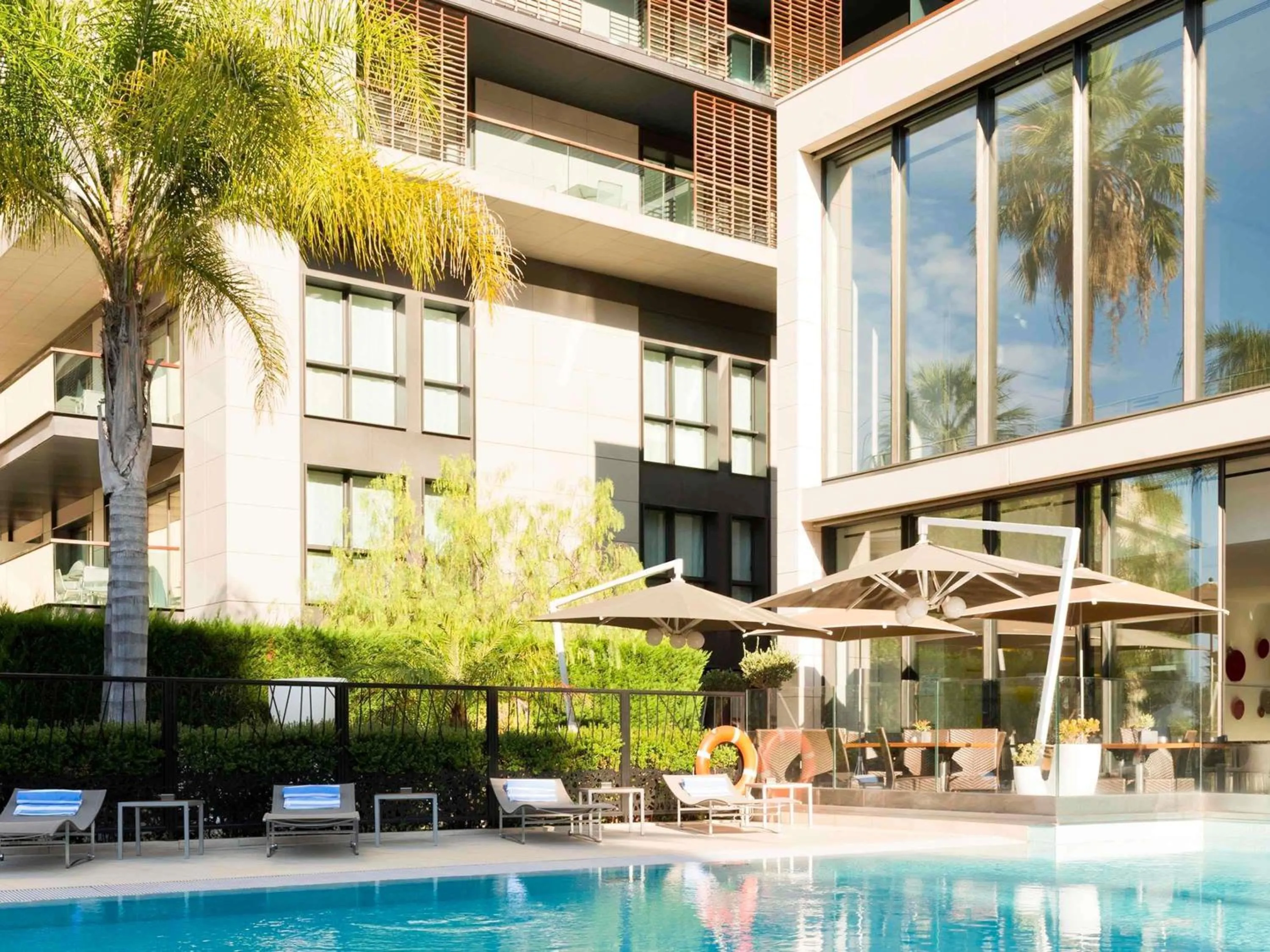 Pool view in Novotel Monte-Carlo