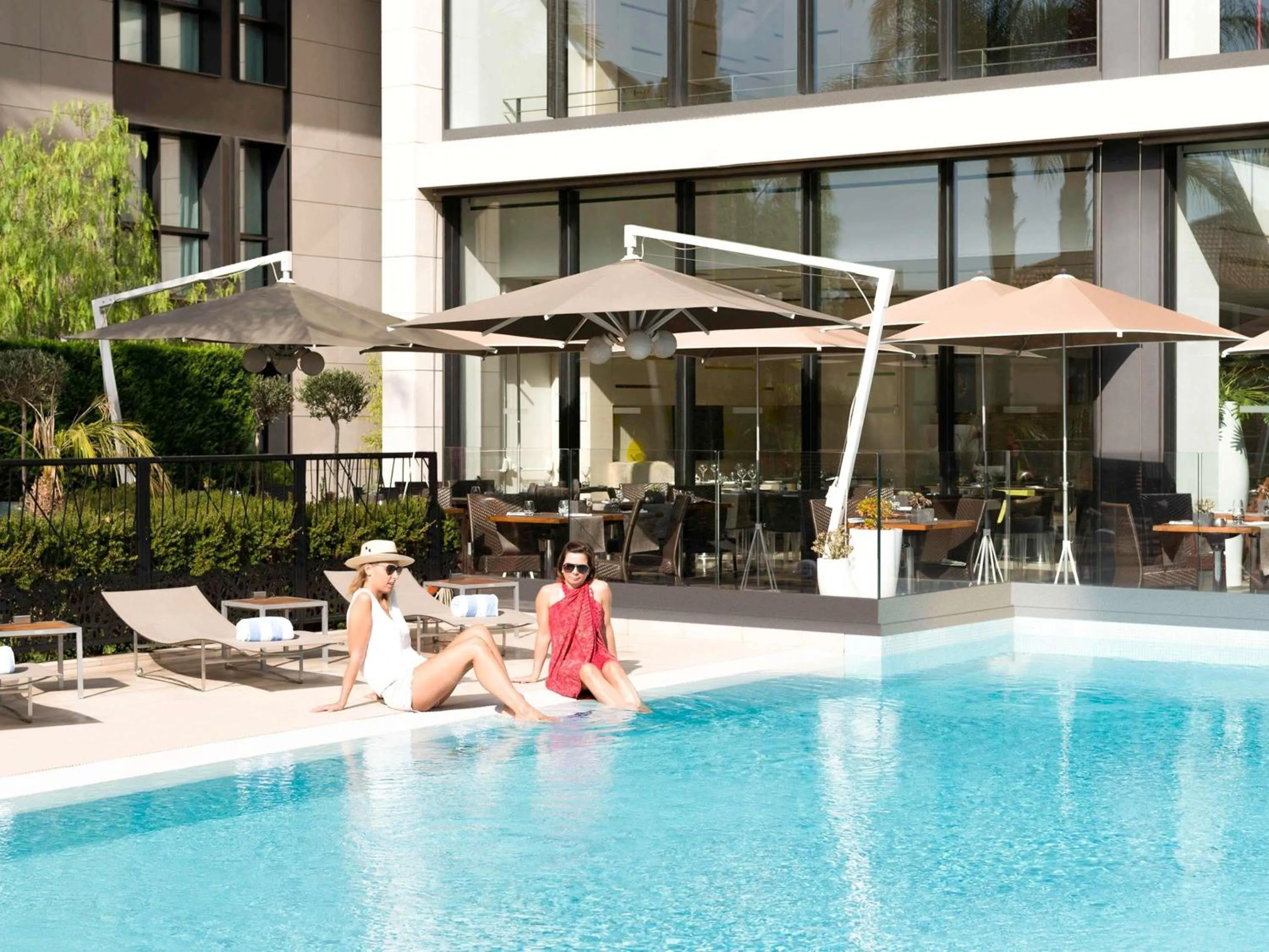 Pool view in Novotel Monte-Carlo