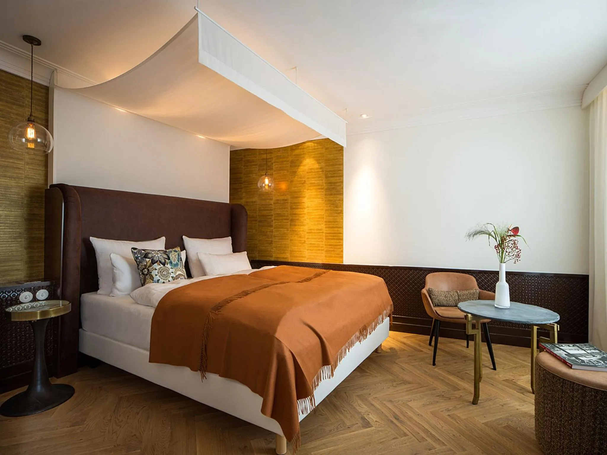 Bed in LA MAISON hotel & spa