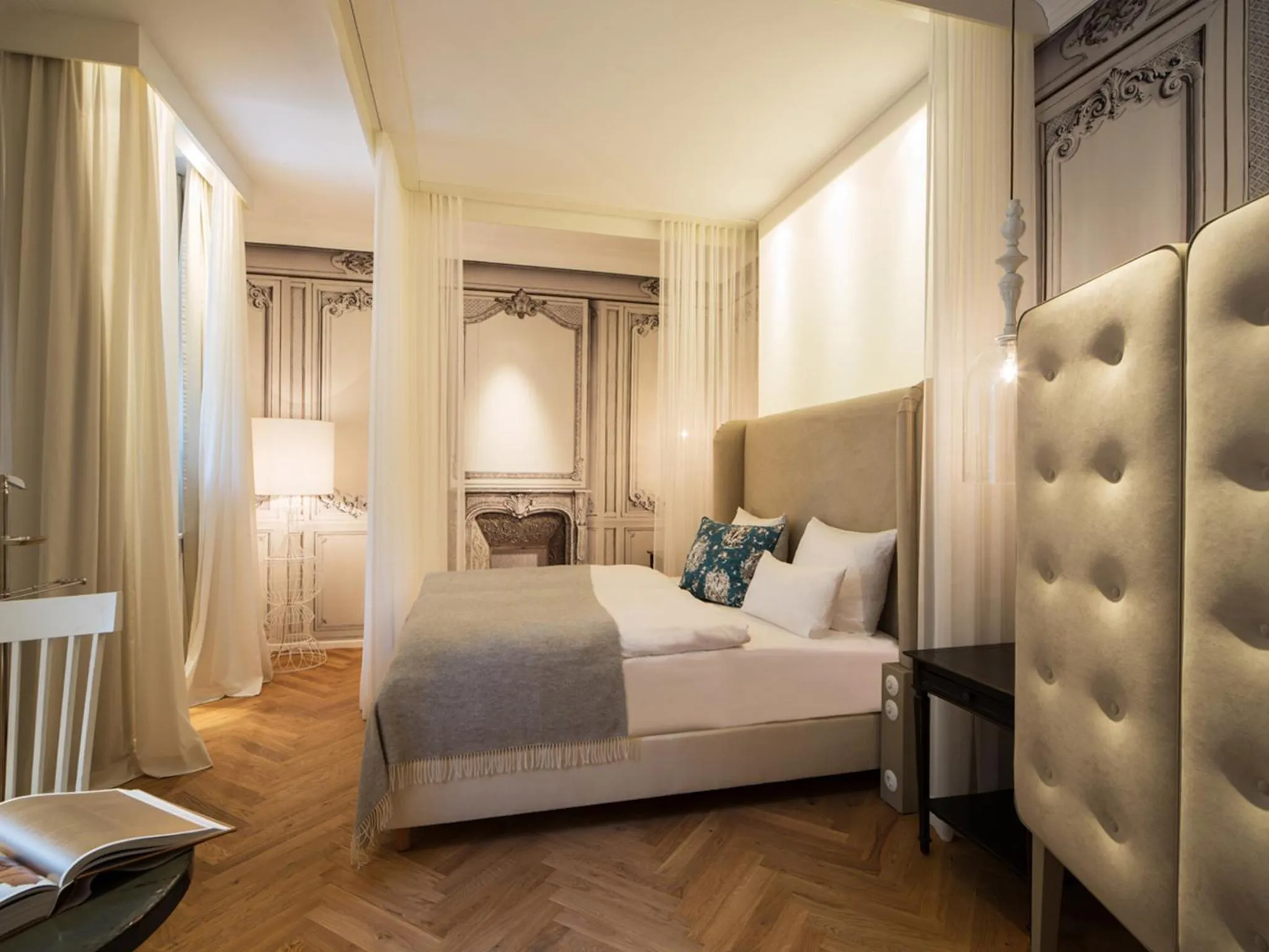 Bed in LA MAISON hotel & spa