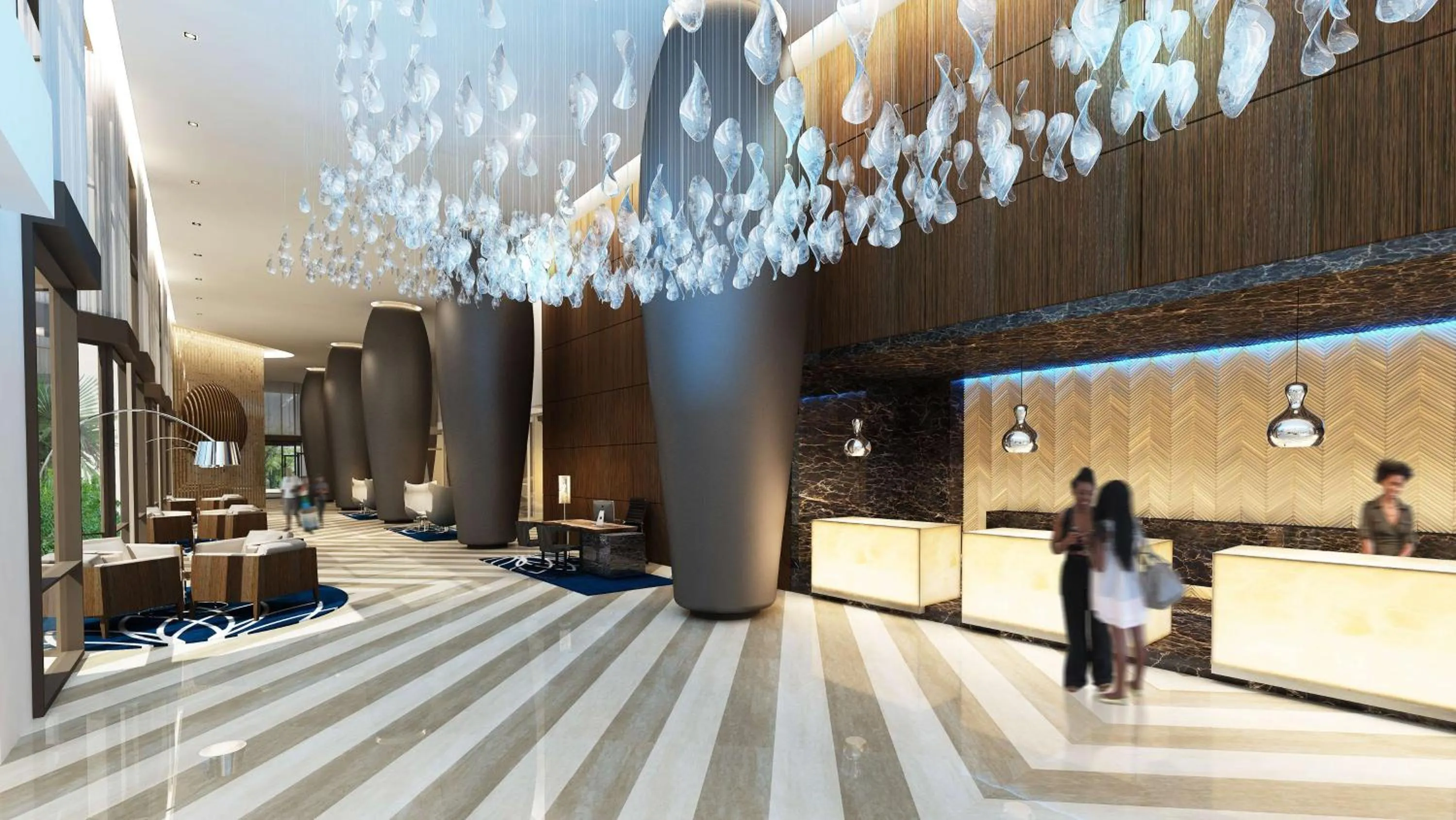 Lobby or reception in Radisson Blu Okoume Palace Hotel, Libreville