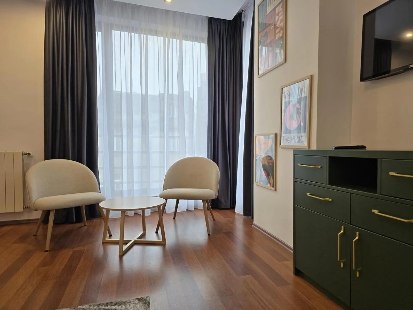 Seating area in Mosilor Apartments