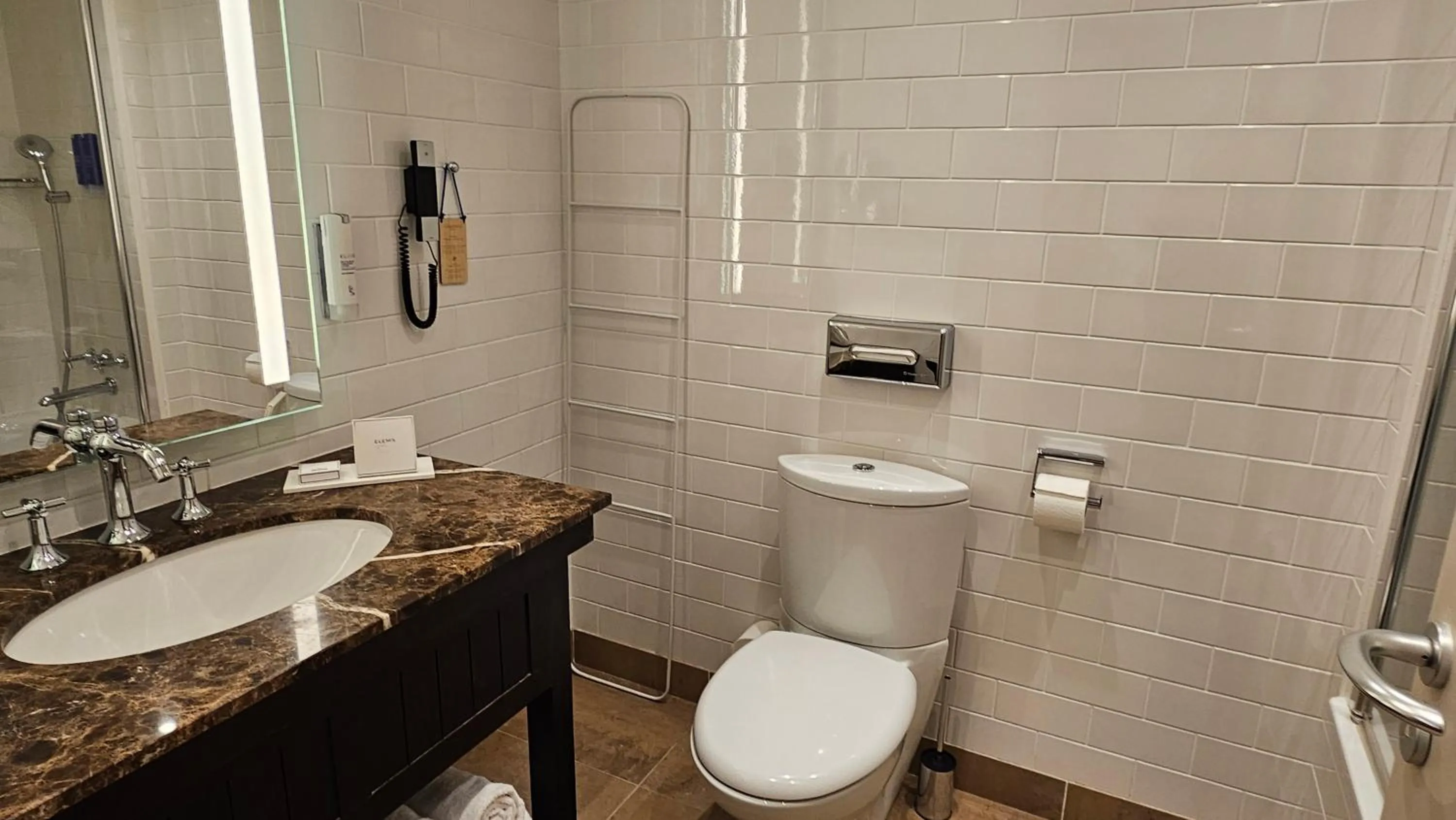 Toilet in Columbus Hotel Monte-Carlo, Curio Collection by Hilton