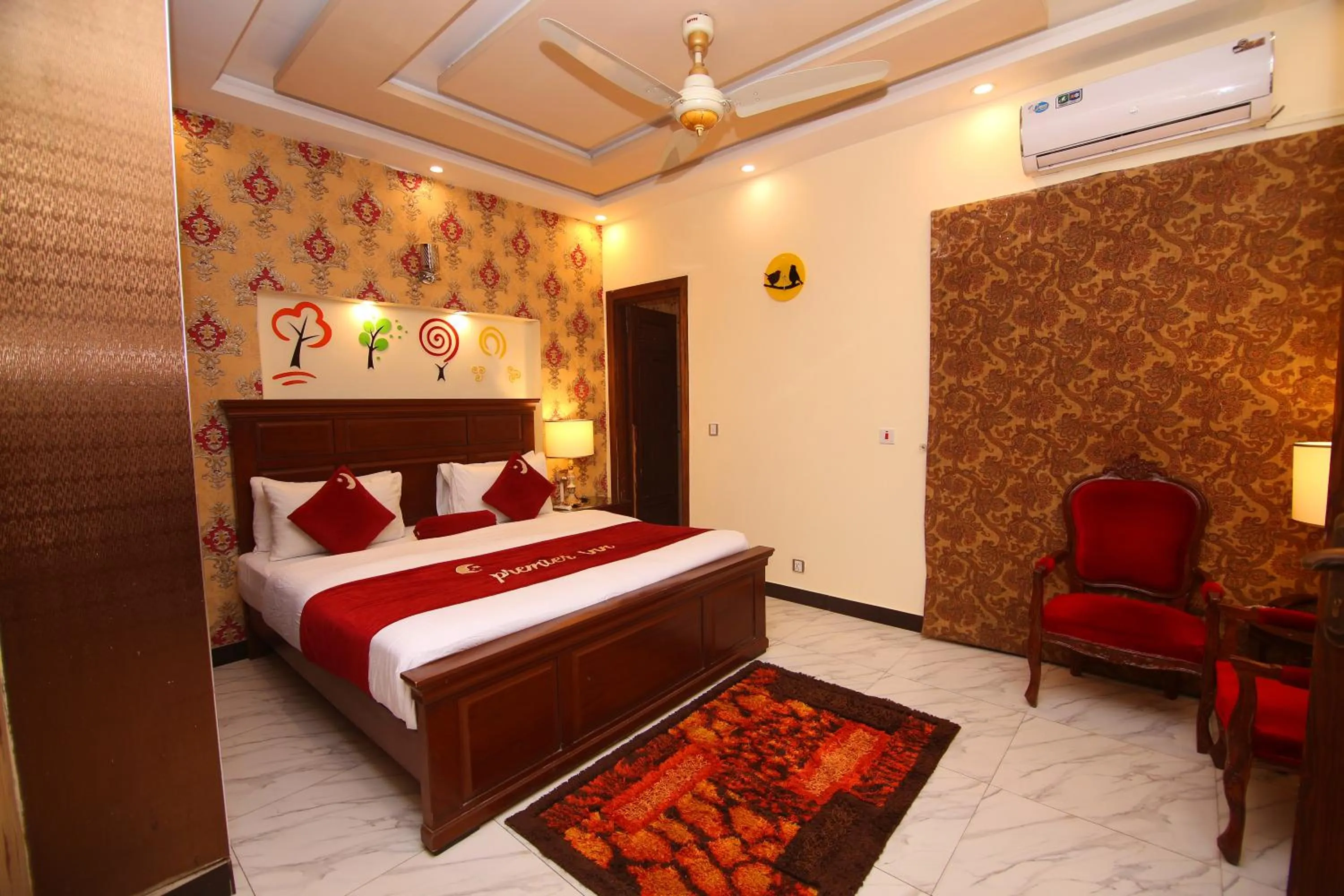 Bed in Premier Inn Johar Town Lahore