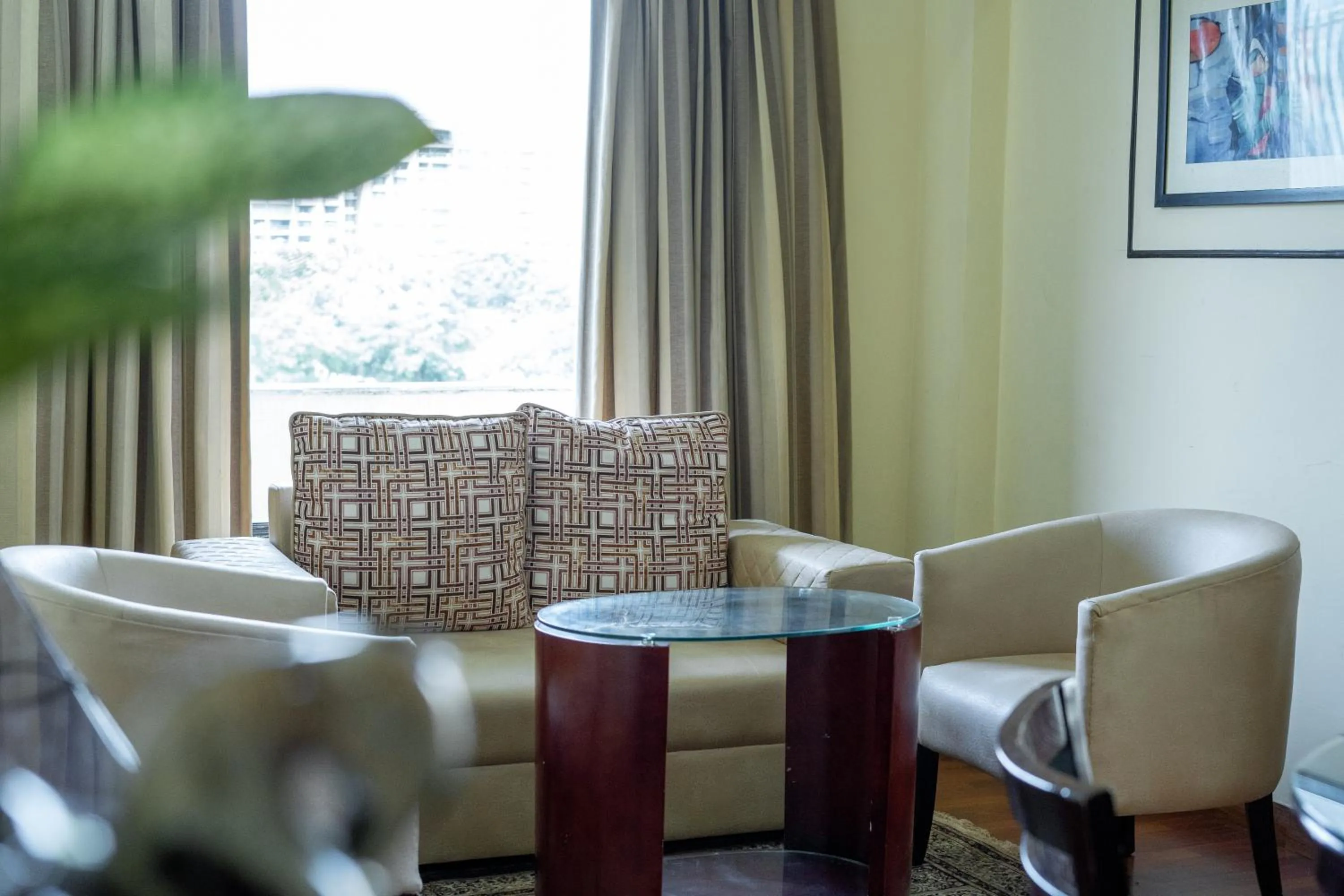 Seating area in Enkay Residency V Block-Cyber City