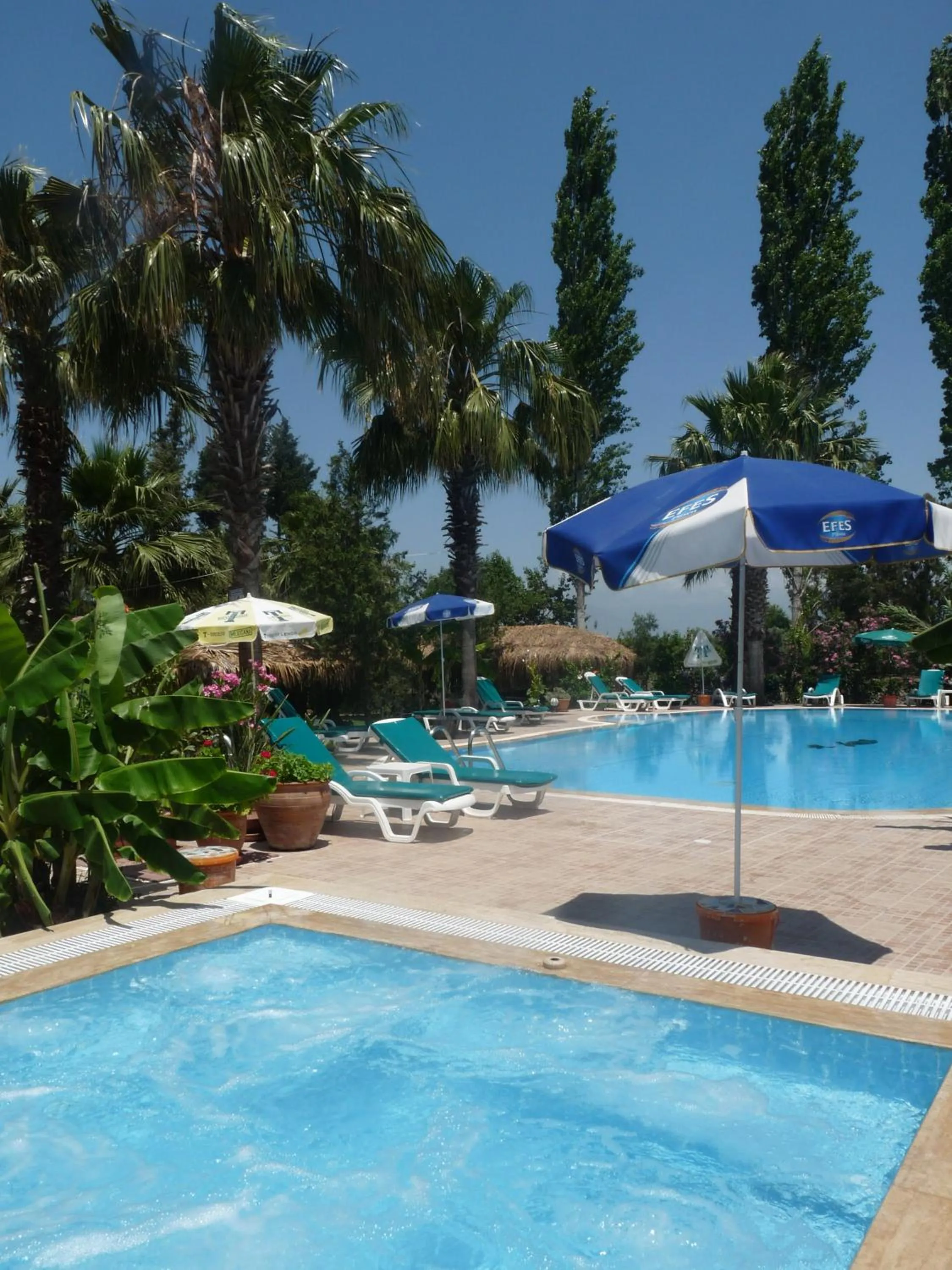 Pool view in Dalyan Garden Pension