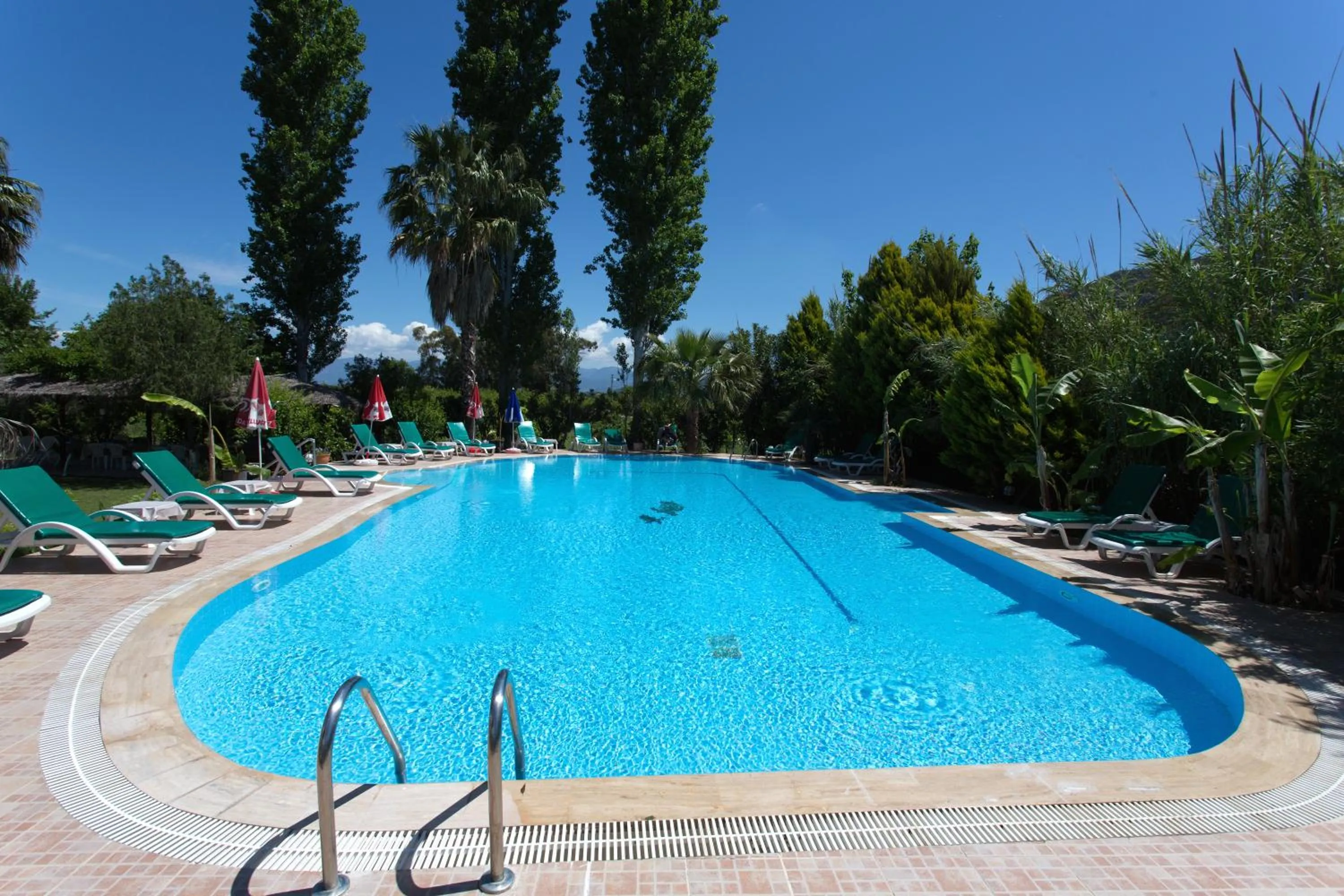 Pool view in Dalyan Garden Pension