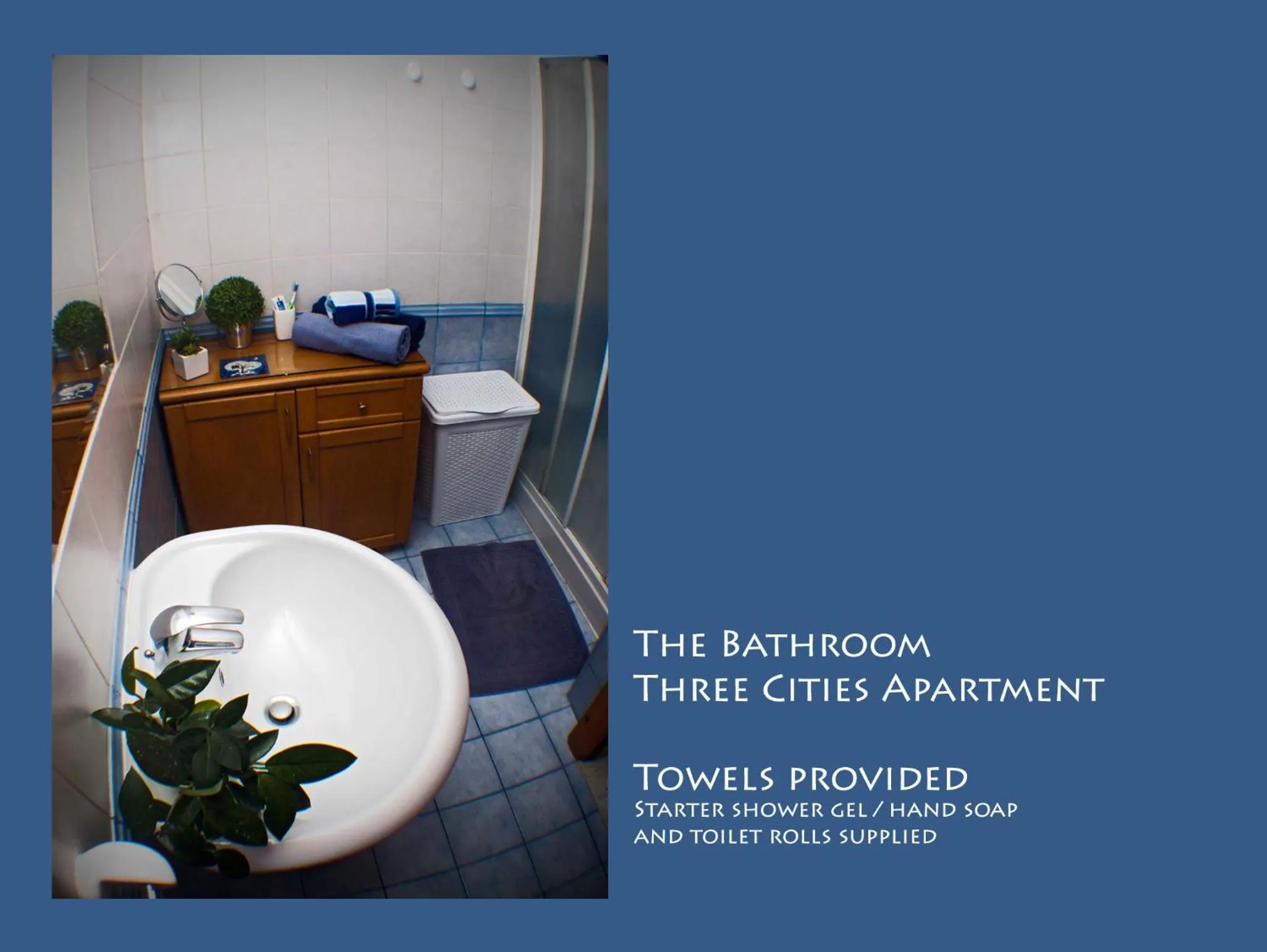 Bathroom in Three Cities Apartments