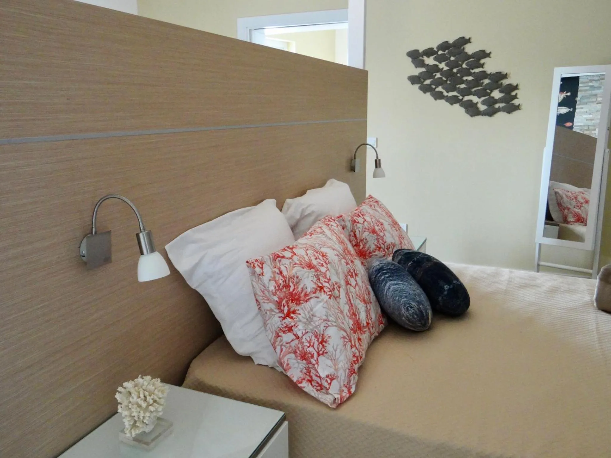 Bedroom, Bed in Three Cities Apartments