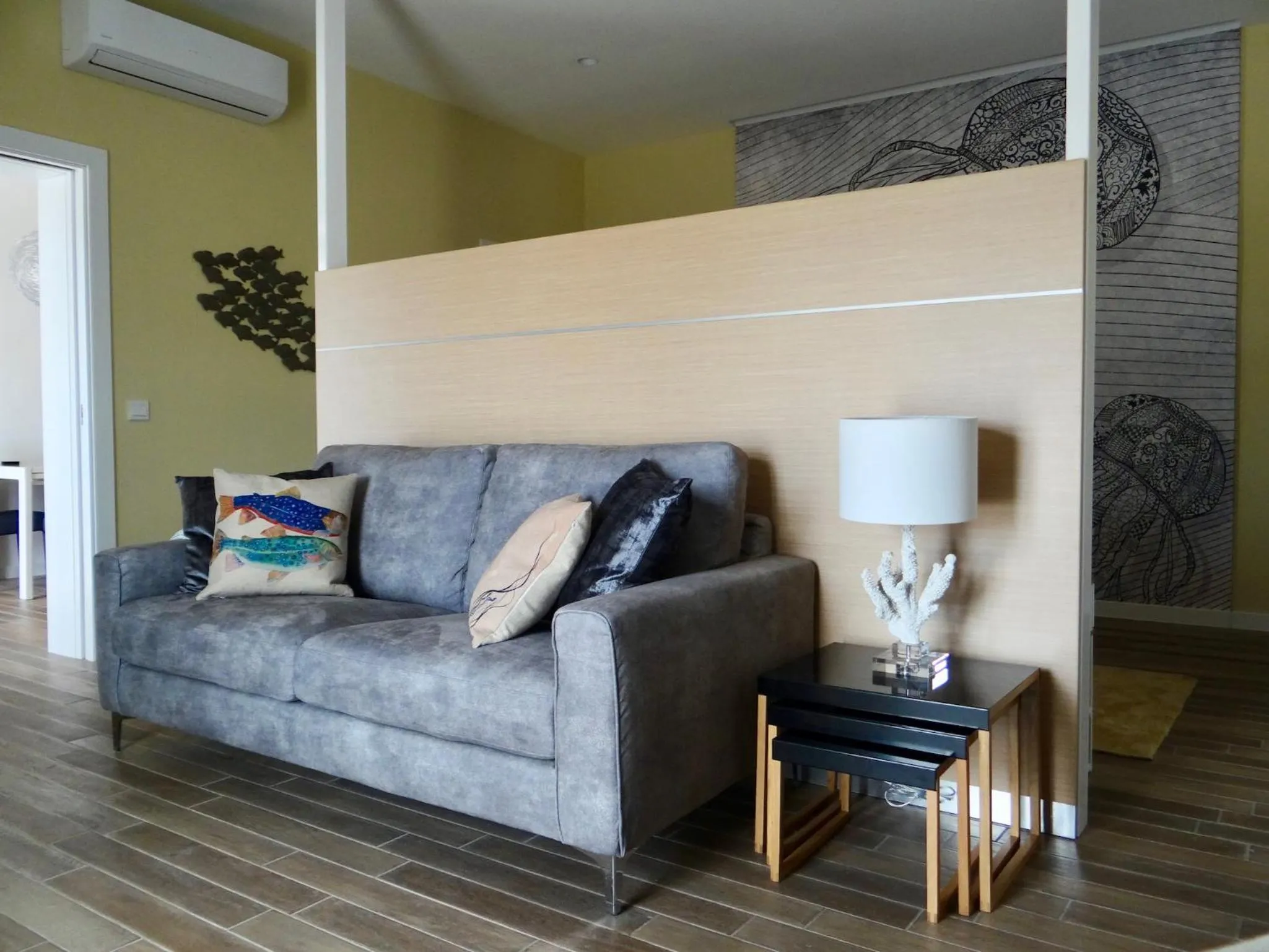 Living room in Three Cities Apartments