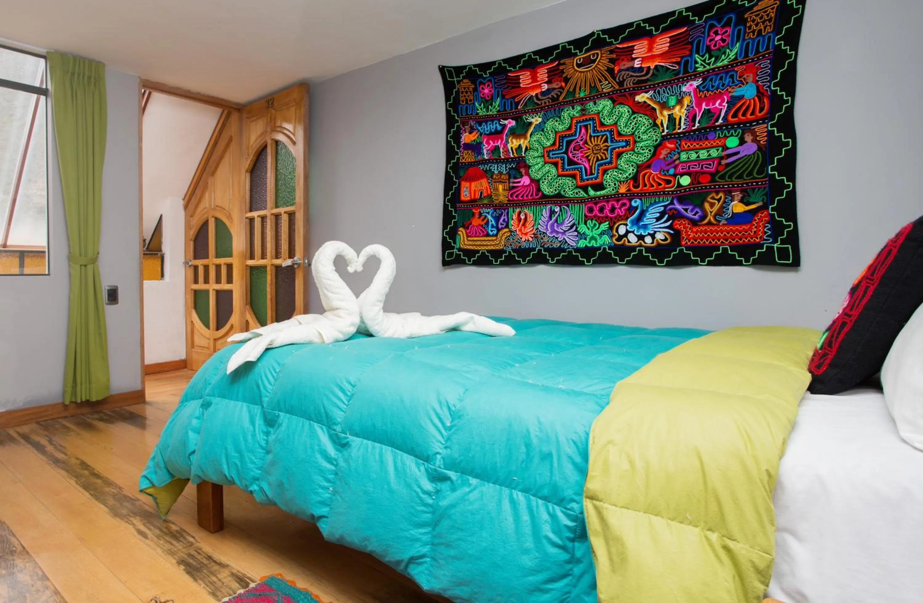 Bed in Hotel Inka King