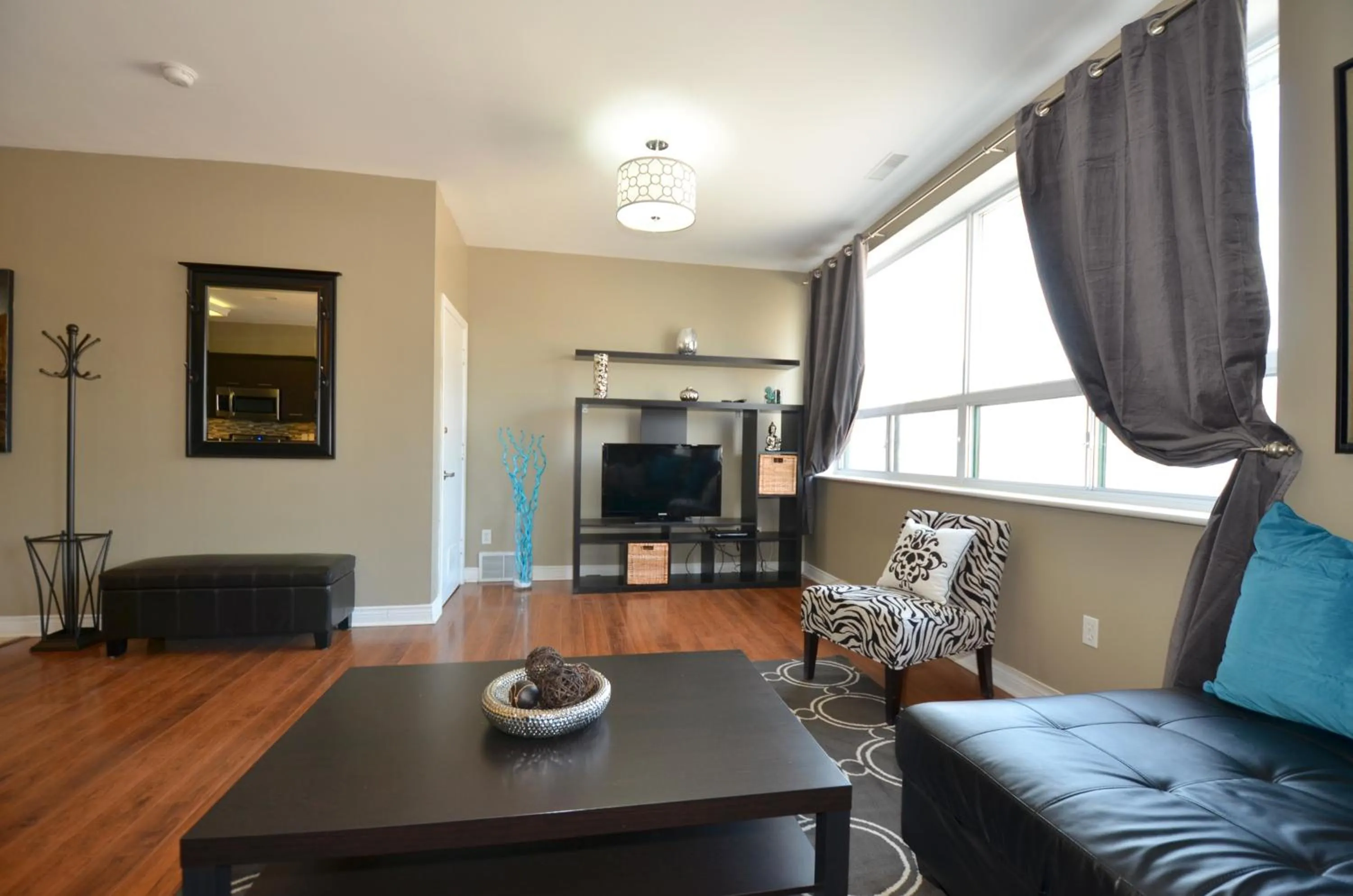 Living room in The SoMa Furnished Residences