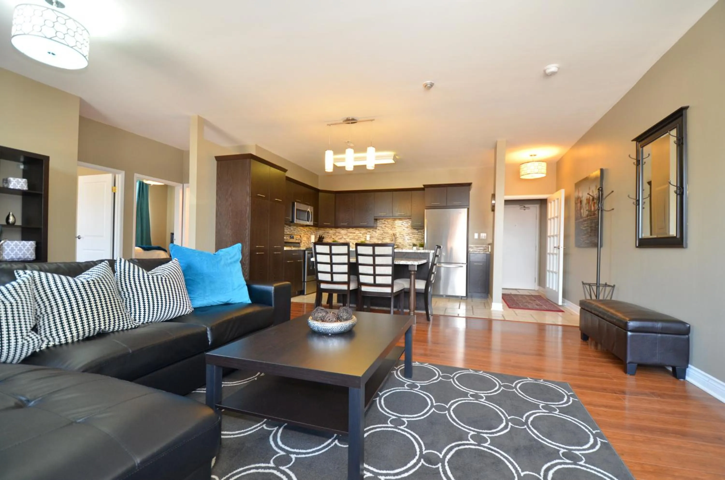 Living room in The SoMa Furnished Residences