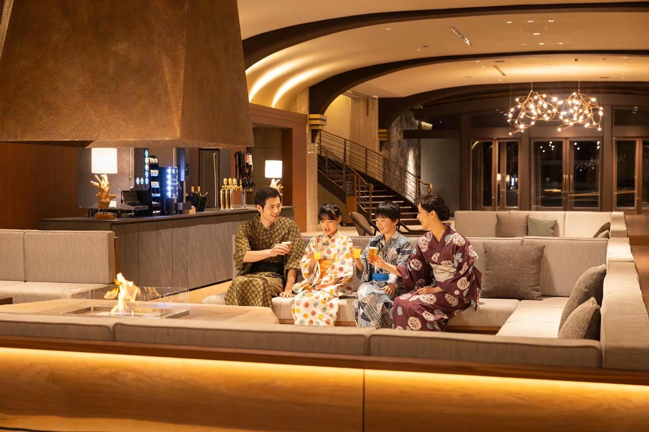 Lounge or bar in Ooedo Onsen Monogatari Premium Enakyo