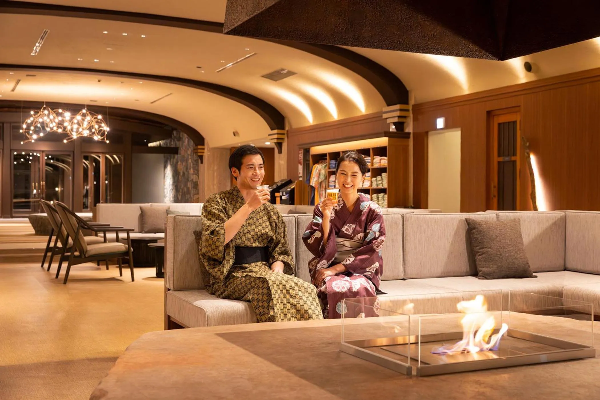 Lounge or bar in Ooedo Onsen Monogatari Premium Enakyo