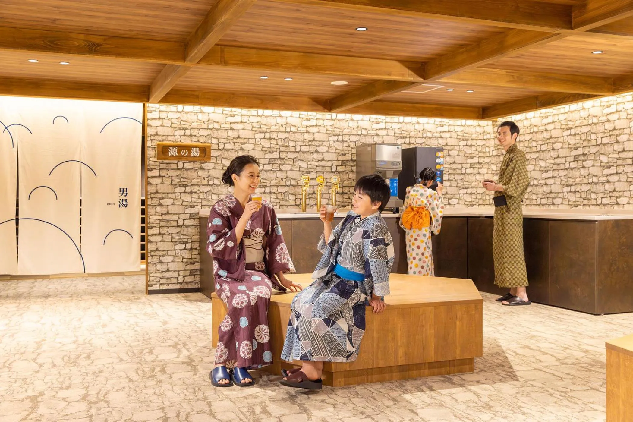 Lounge or bar in Ooedo Onsen Monogatari Premium Enakyo