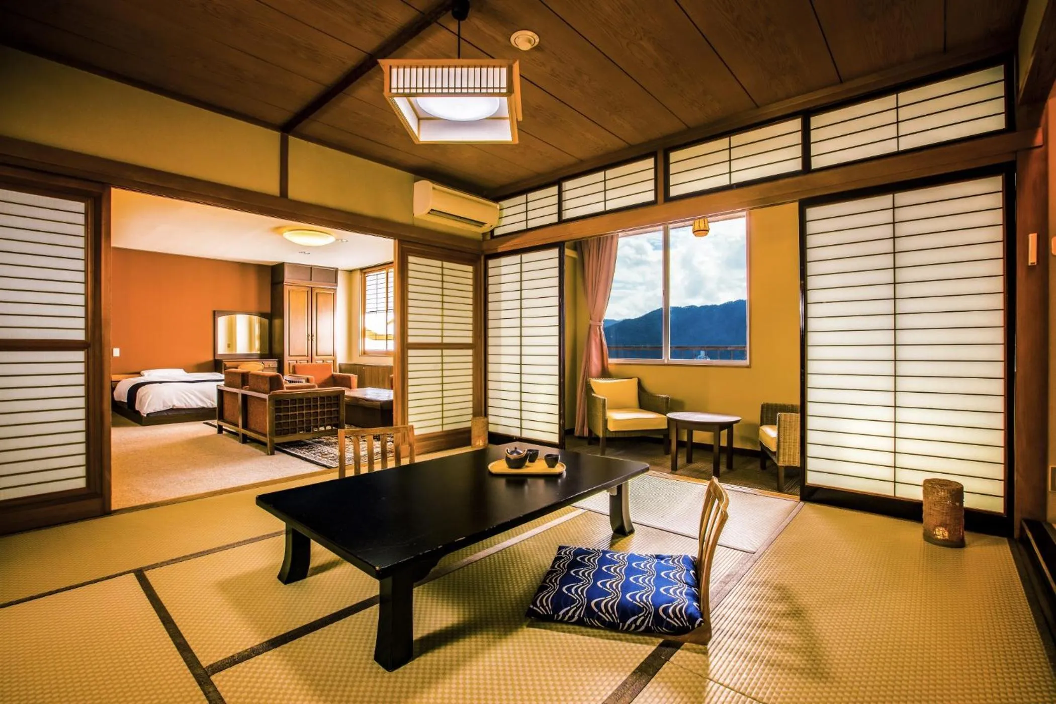 Photo of the whole room, Bed in Ooedo Onsen Monogatari Gero Bekkan