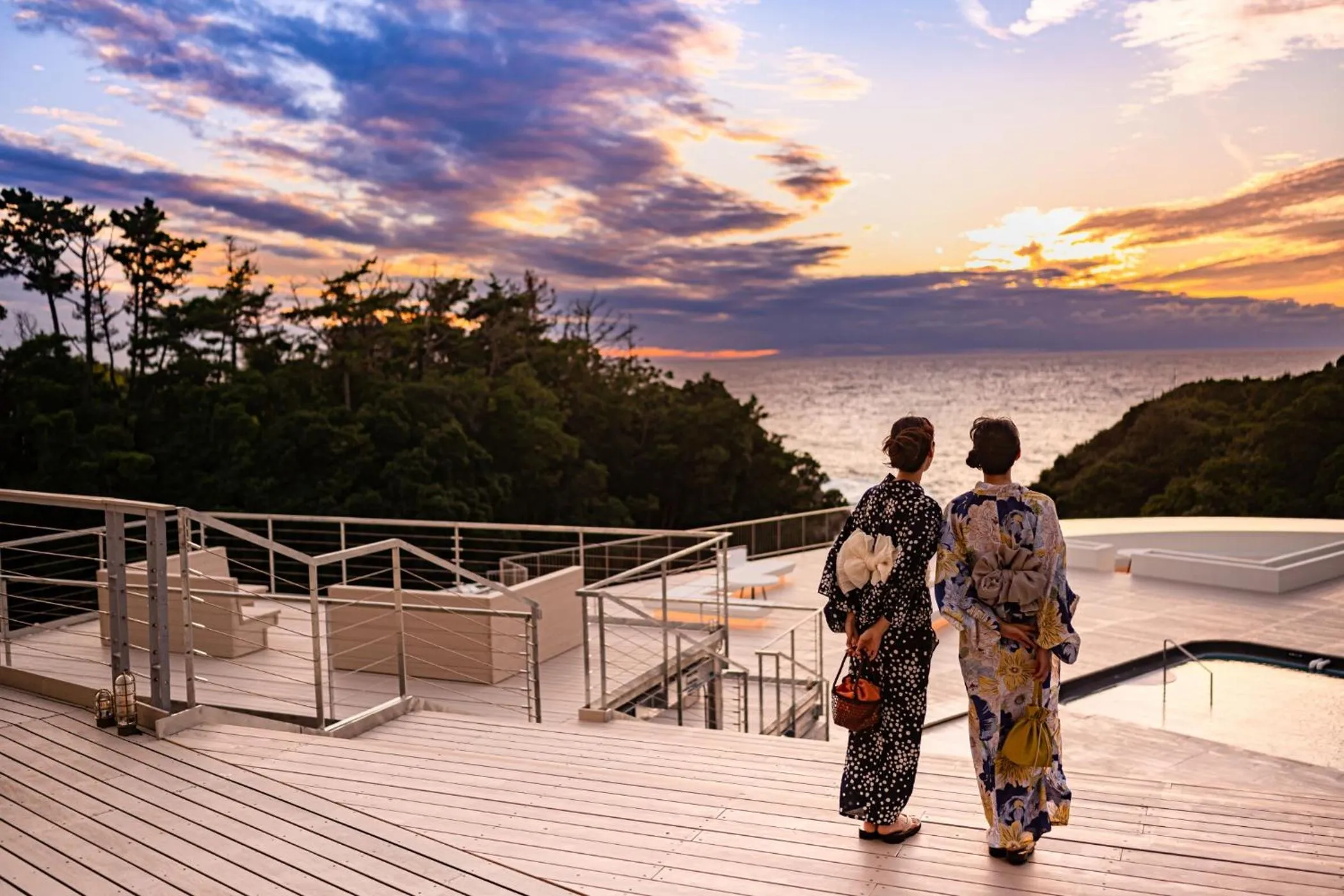 Sunset in TAOYA Shirahama Senjyo
