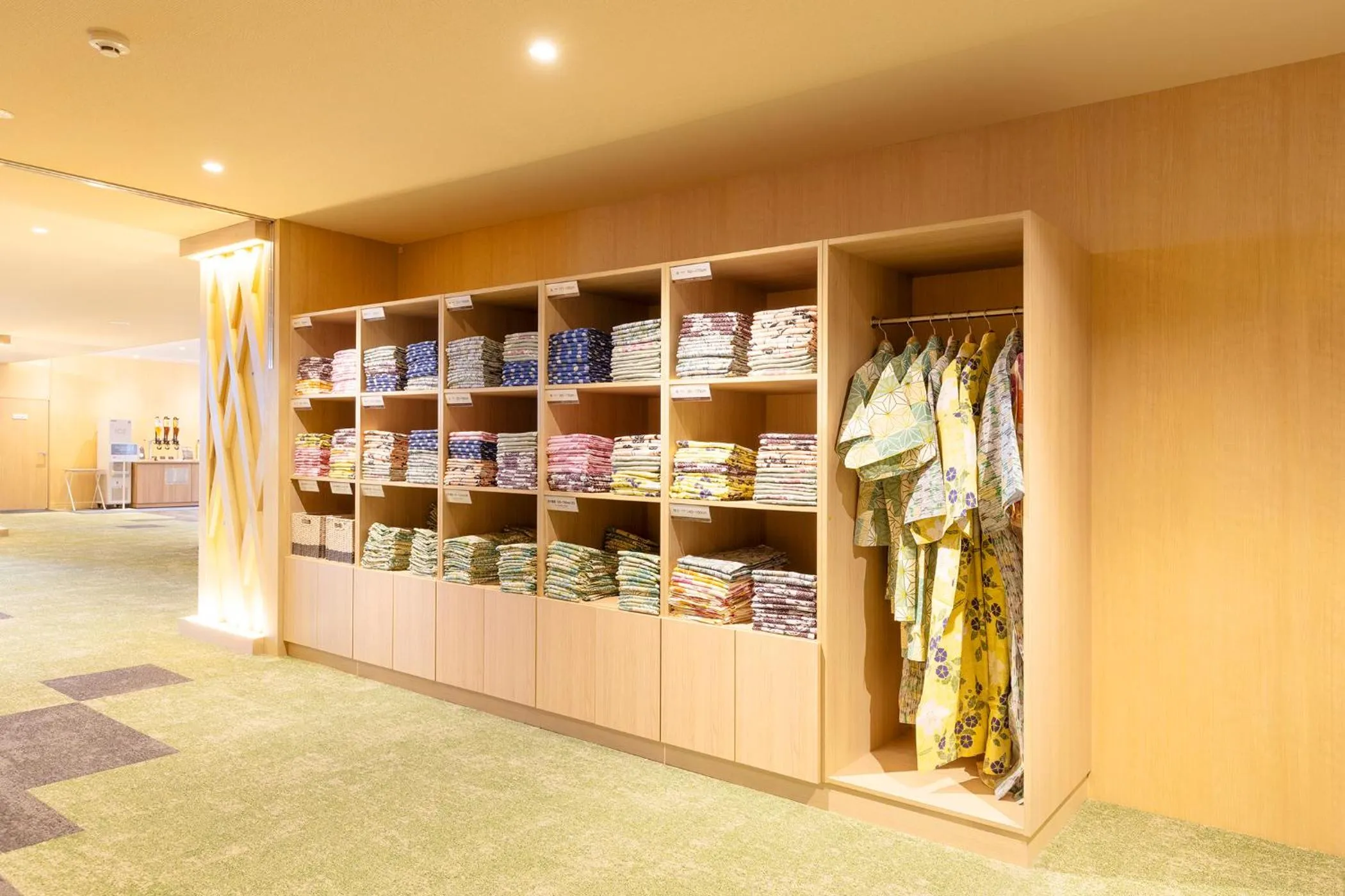 wardrobe in Ooedo Onsen Monogatari Premium Yamanaka Grand Hotel