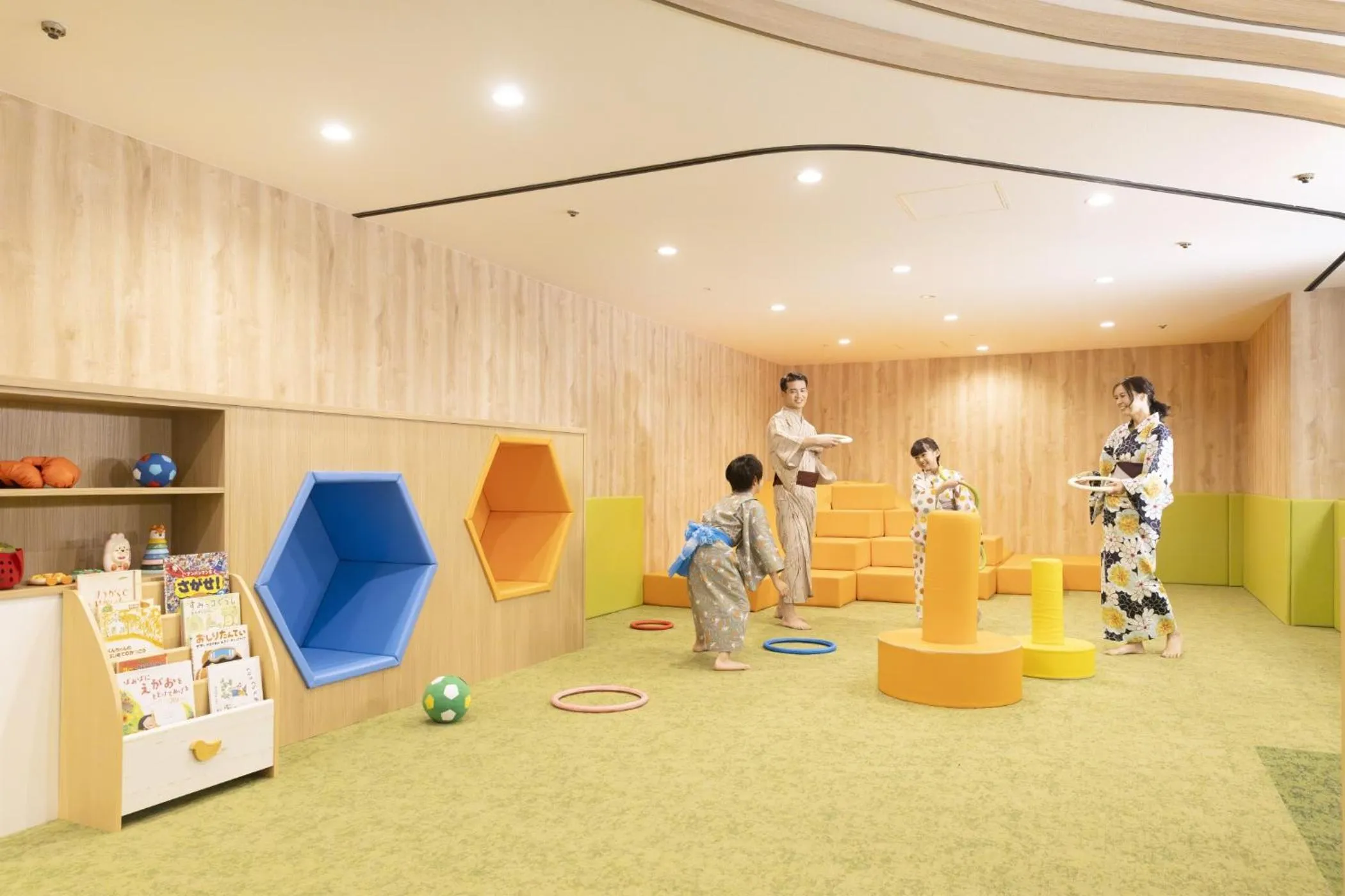 children in Ooedo Onsen Monogatari Premium Kaga Maruya