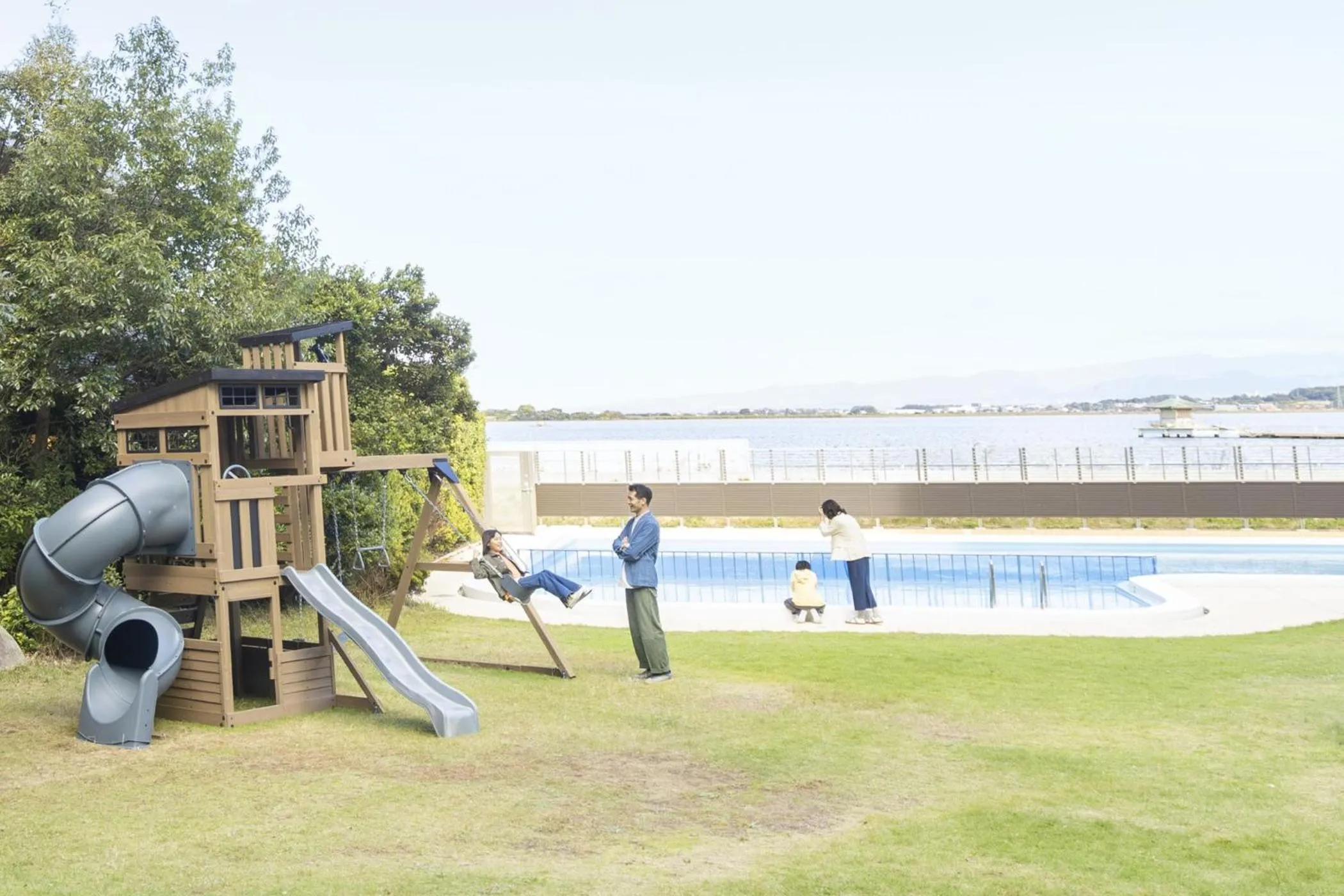 Swimming pool in Ooedo Onsen Monogatari Premium Kaga Maruya