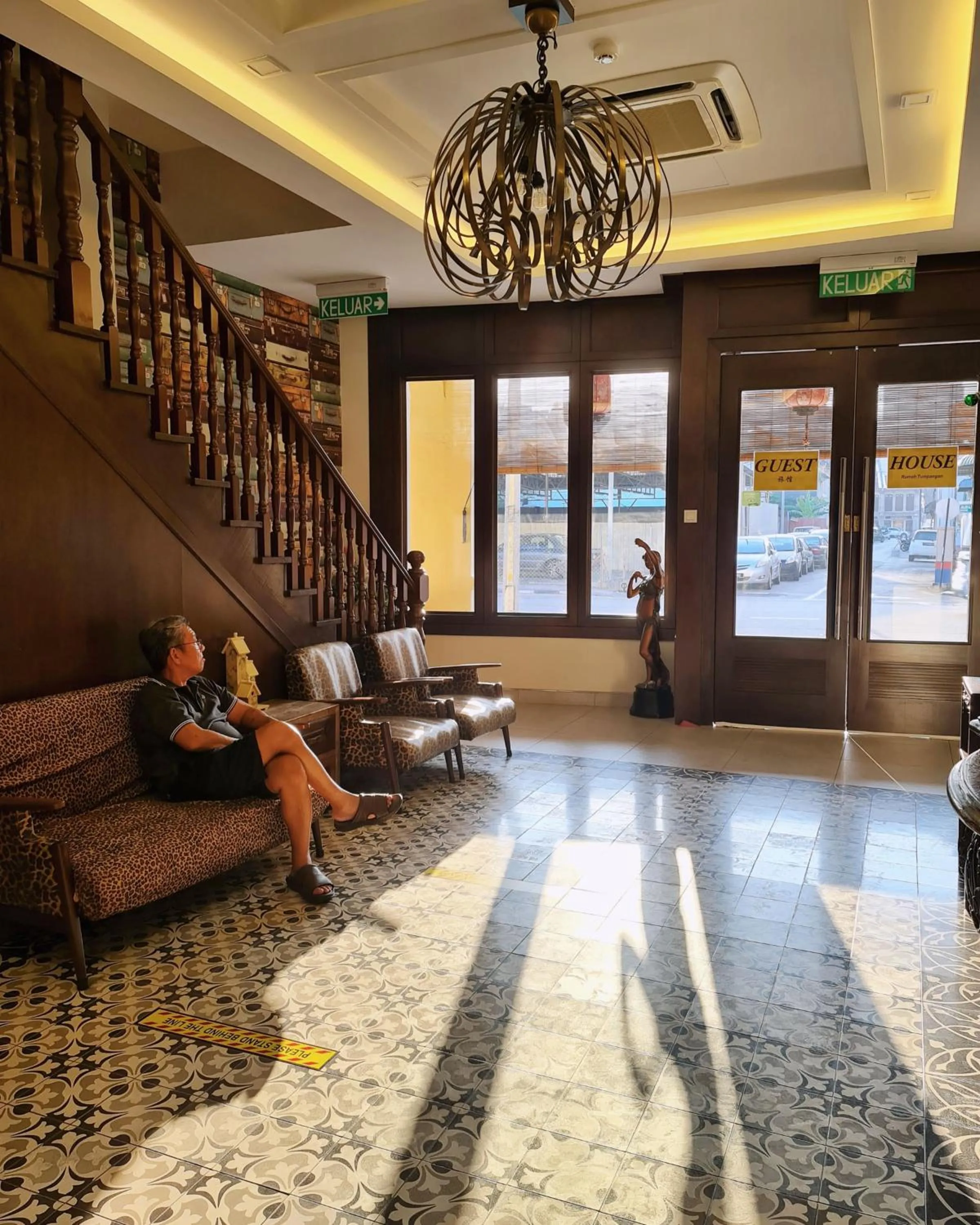 Seating area in Island Guesthouse Penang