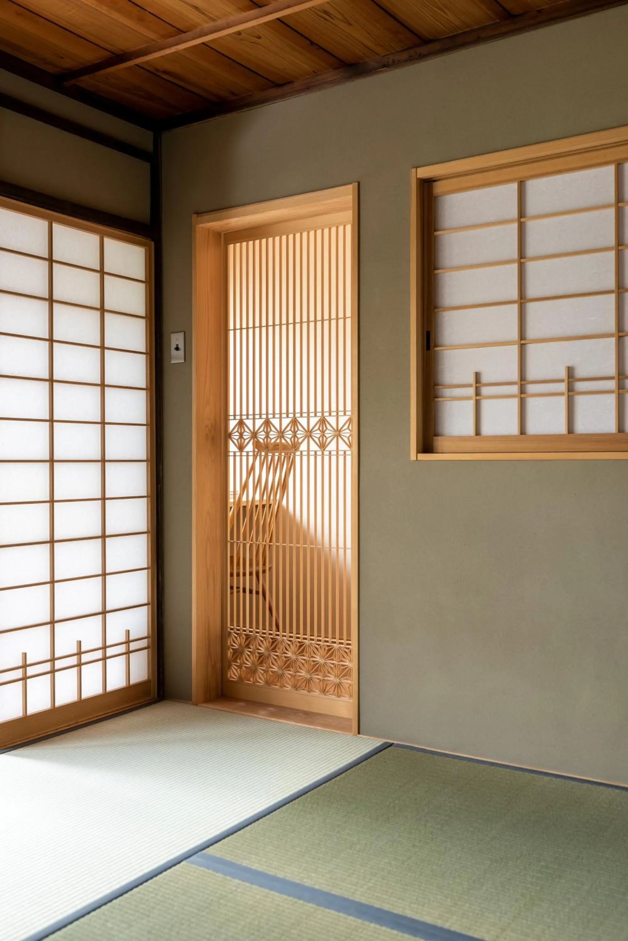 Decorative detail in Choya Chawanzaka Machiya House