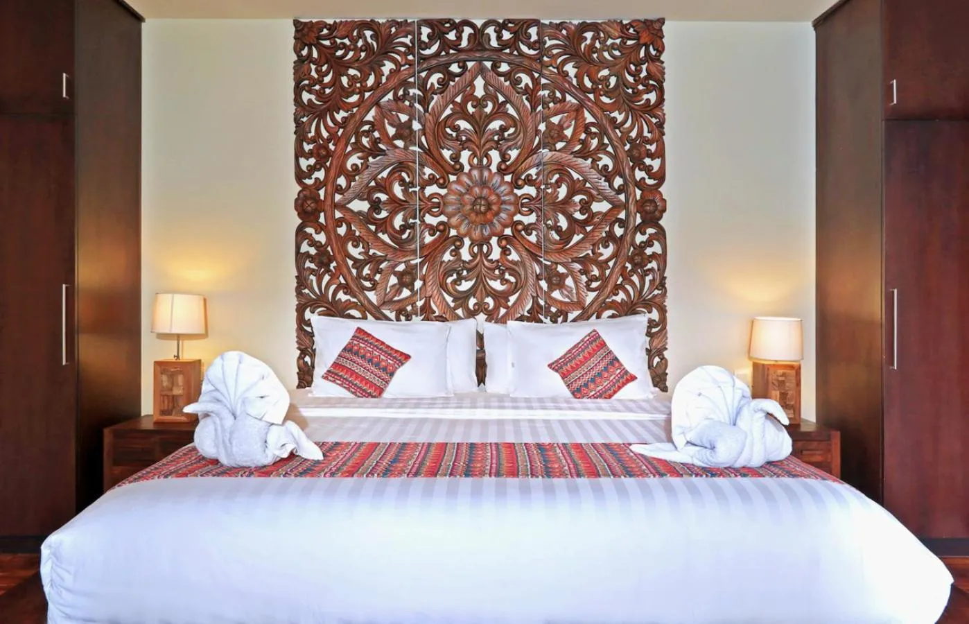 Bed in Desa Di Bali Villas