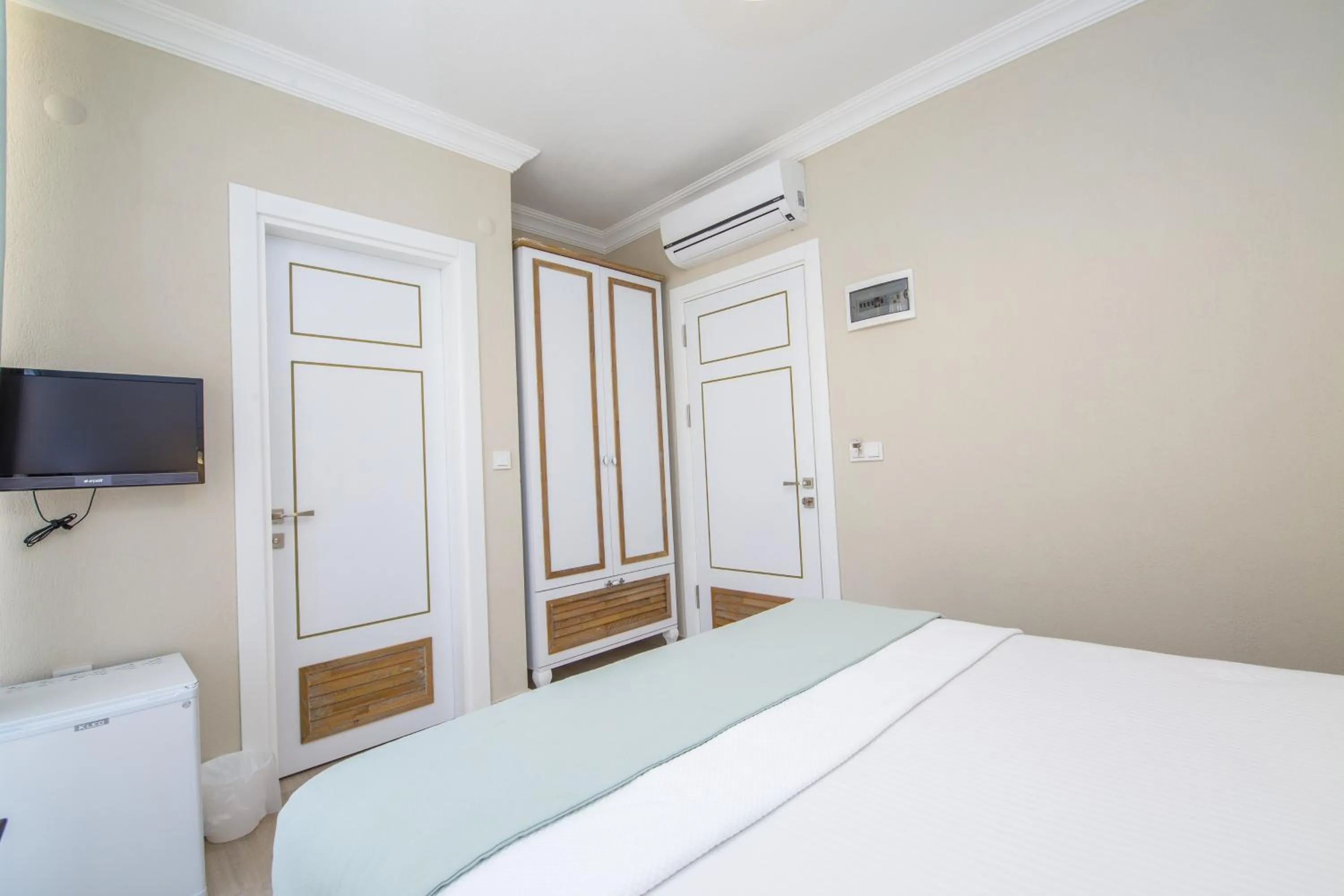 Bed in Datca Beyaz Ev Hotel