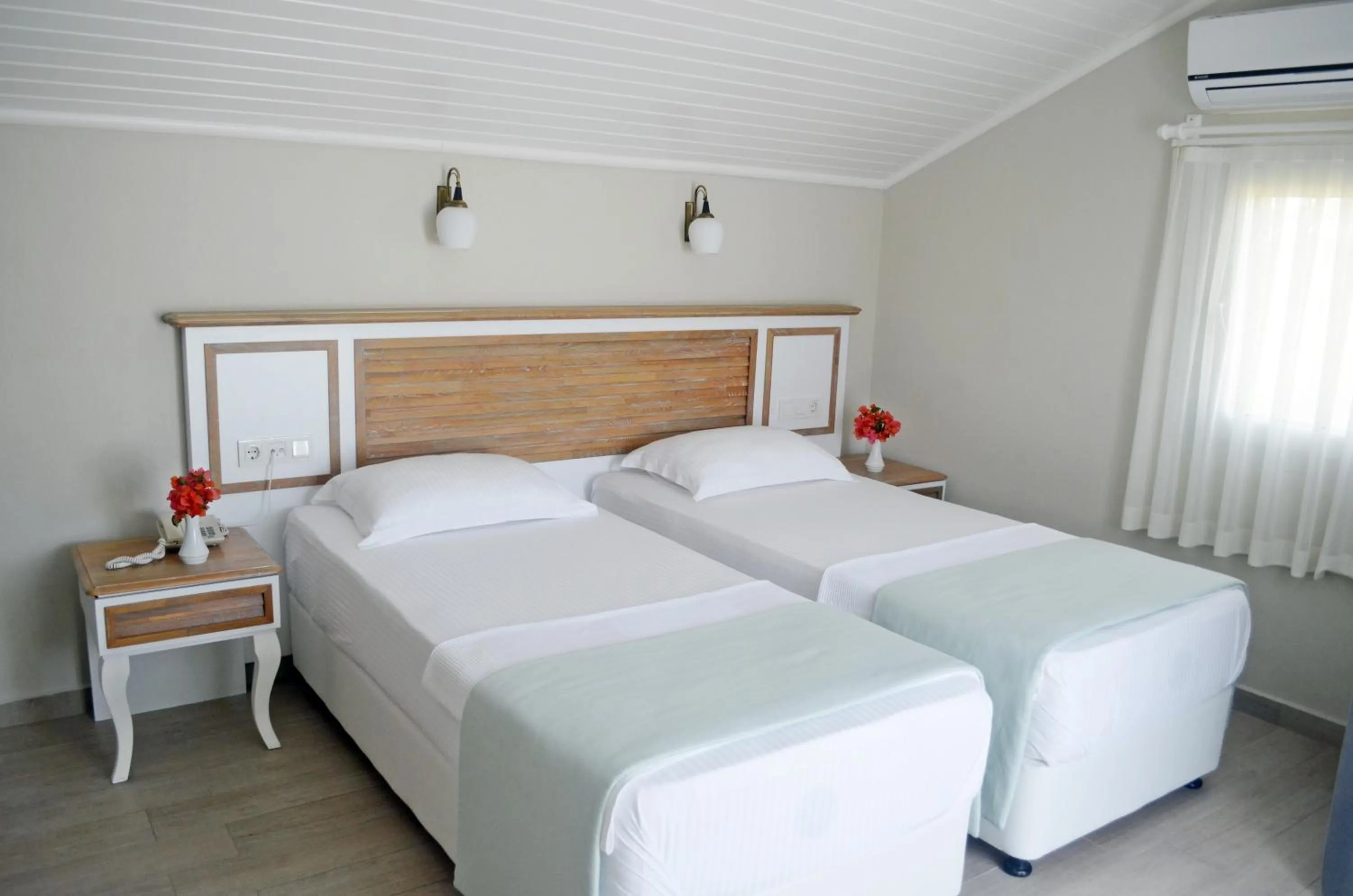 Bed in Datca Beyaz Ev Hotel