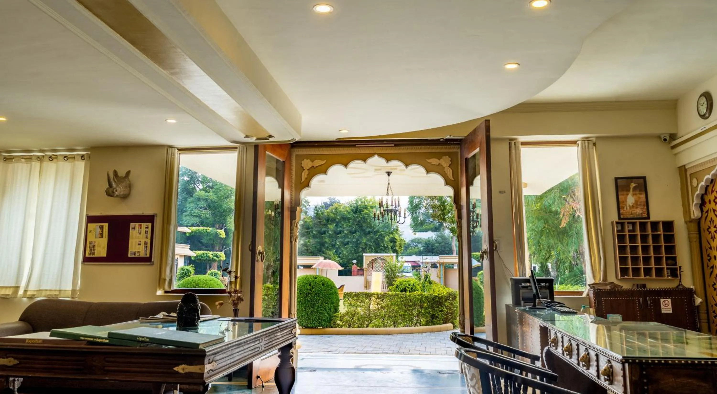 Garden view in Shani Vilas Ranthambore