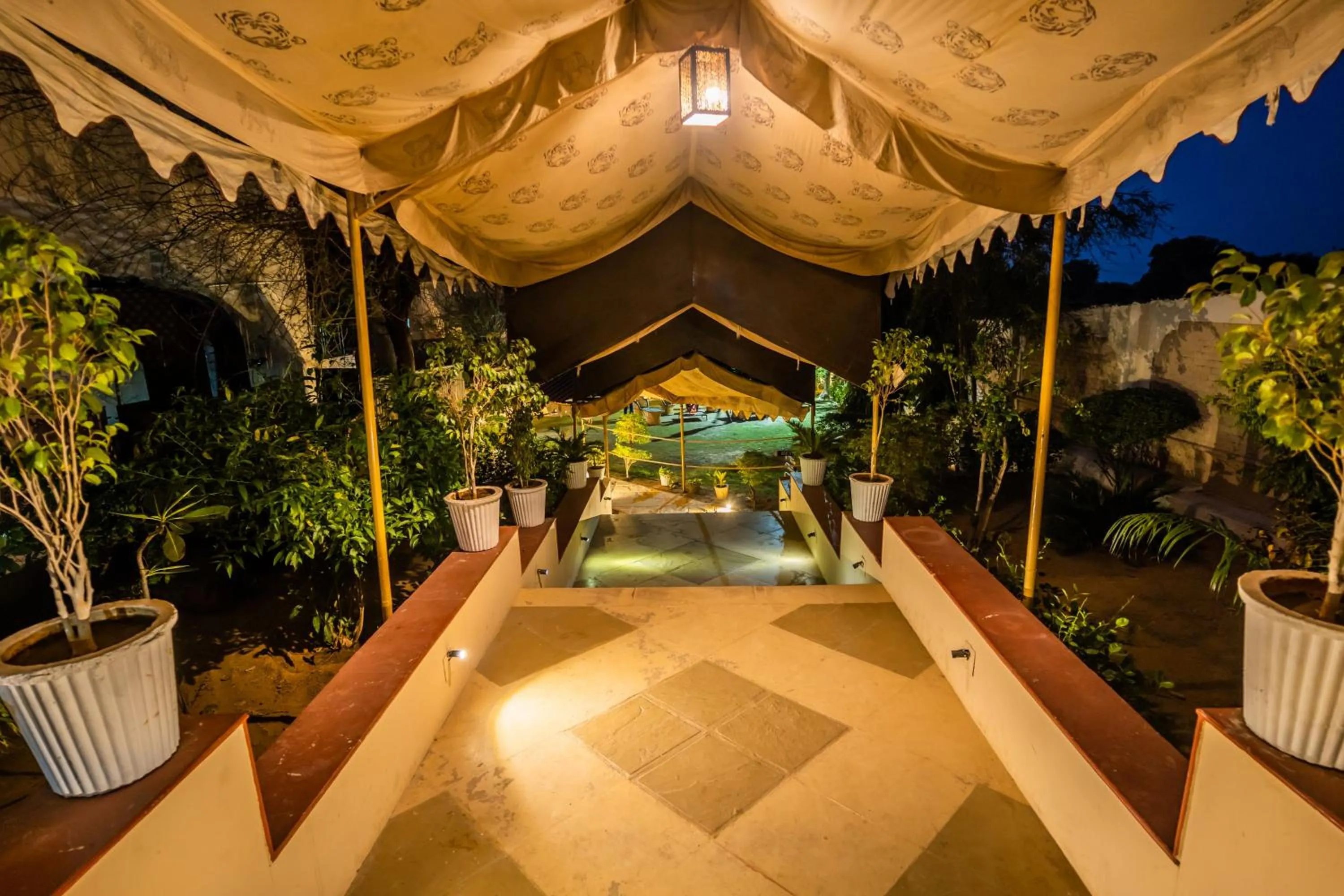 Garden view in Shani Vilas Ranthambore