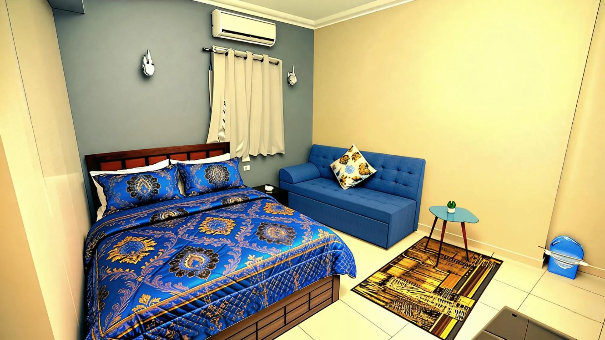 Bed in Horus Guest House Pyramids View