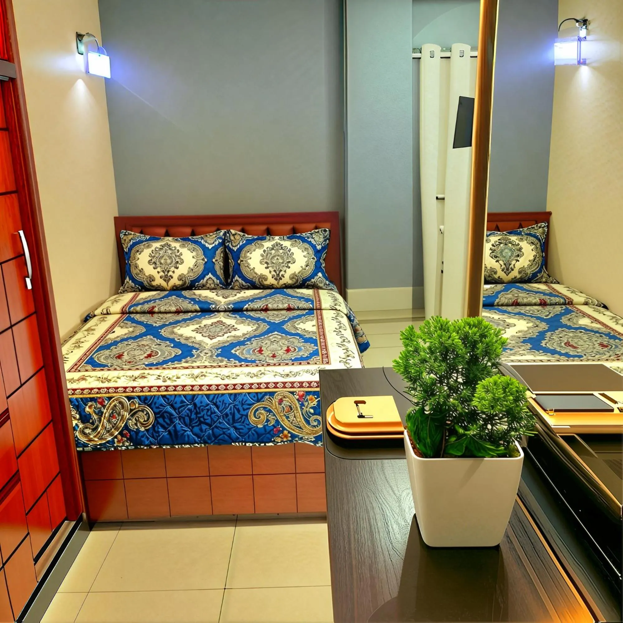 Bed in Horus Guest House Pyramids View