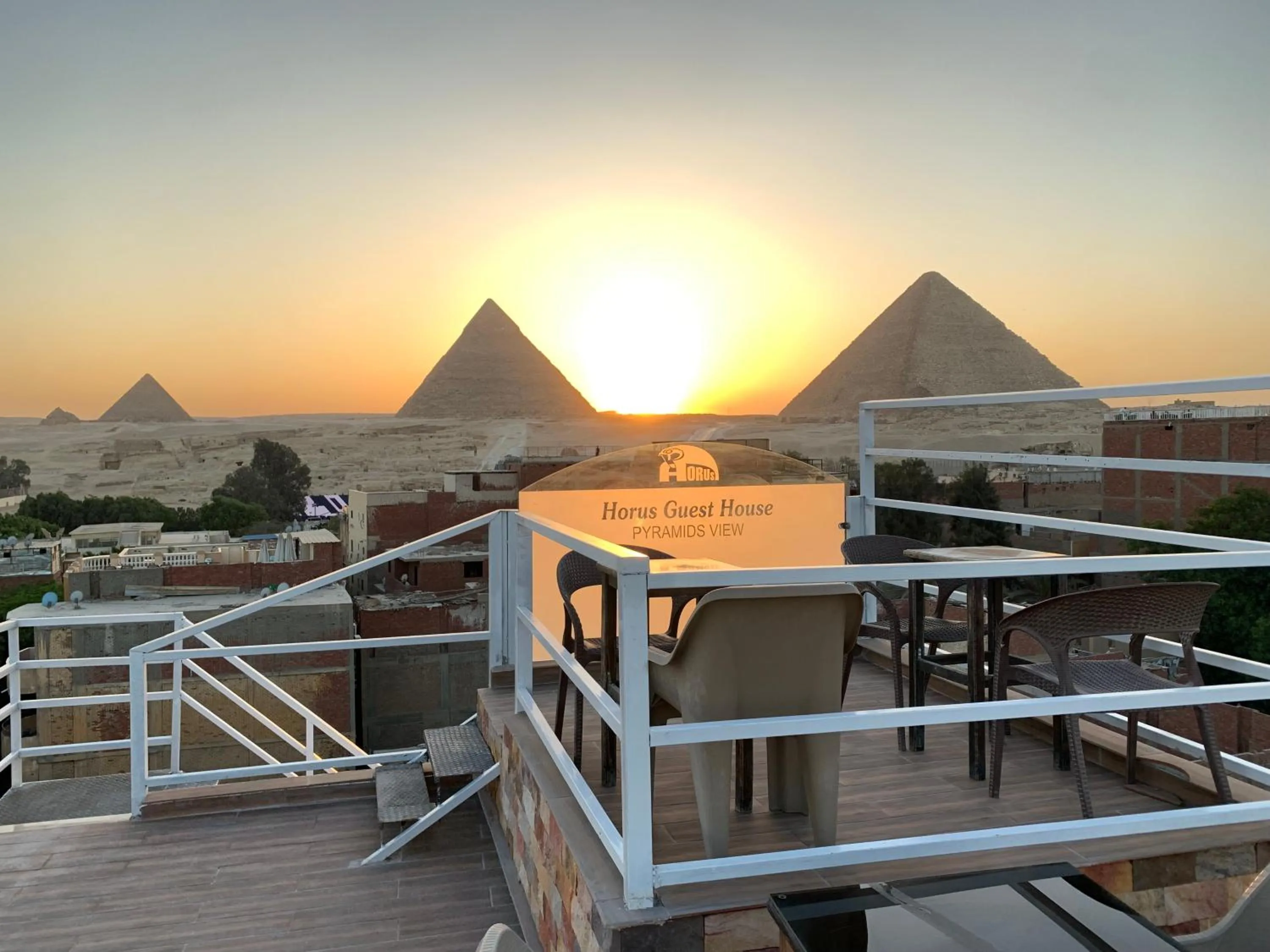 Patio in Horus Guest House Pyramids View