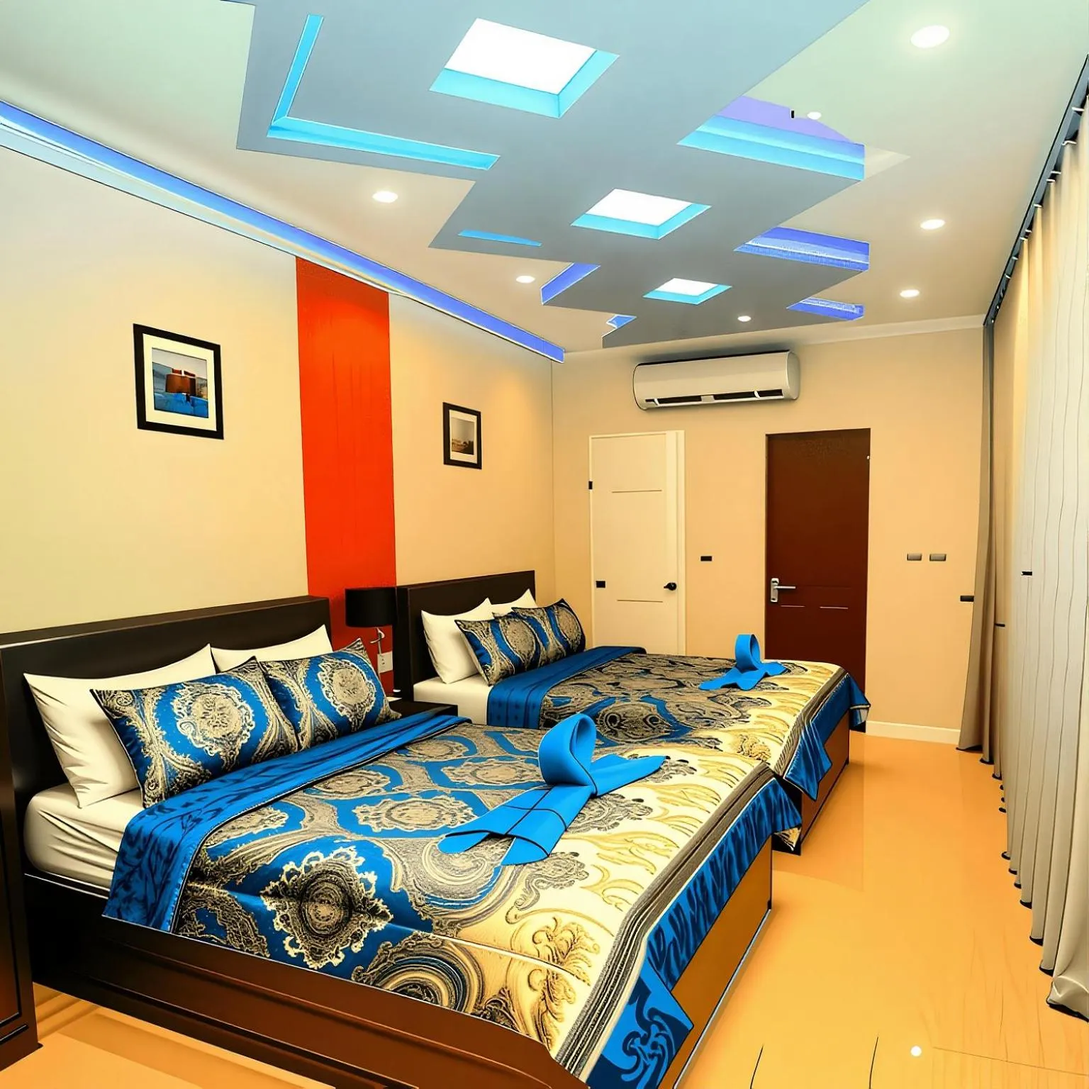 Bed in Horus Guest House Pyramids View