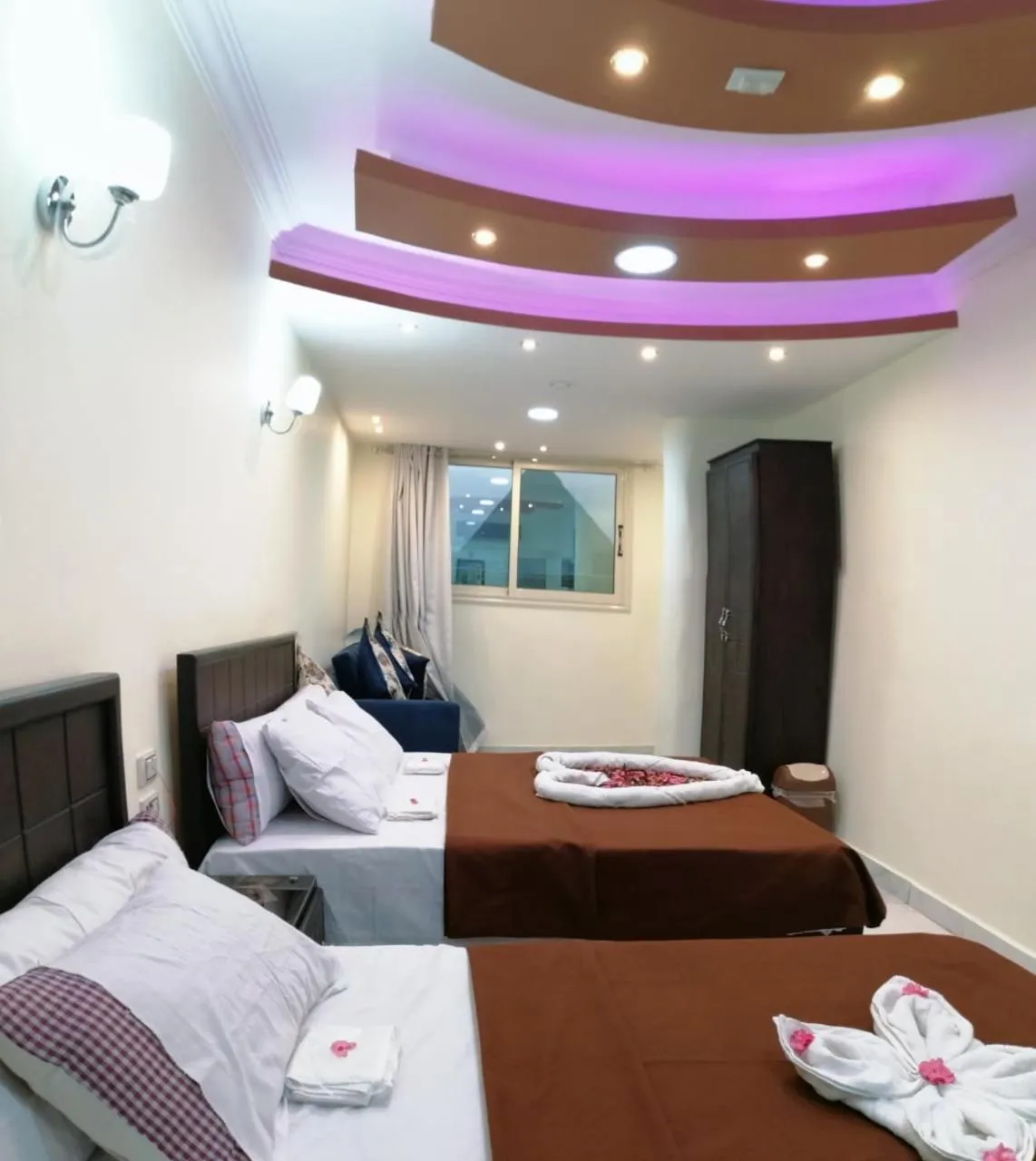 Bed in Horus Guest House Pyramids View