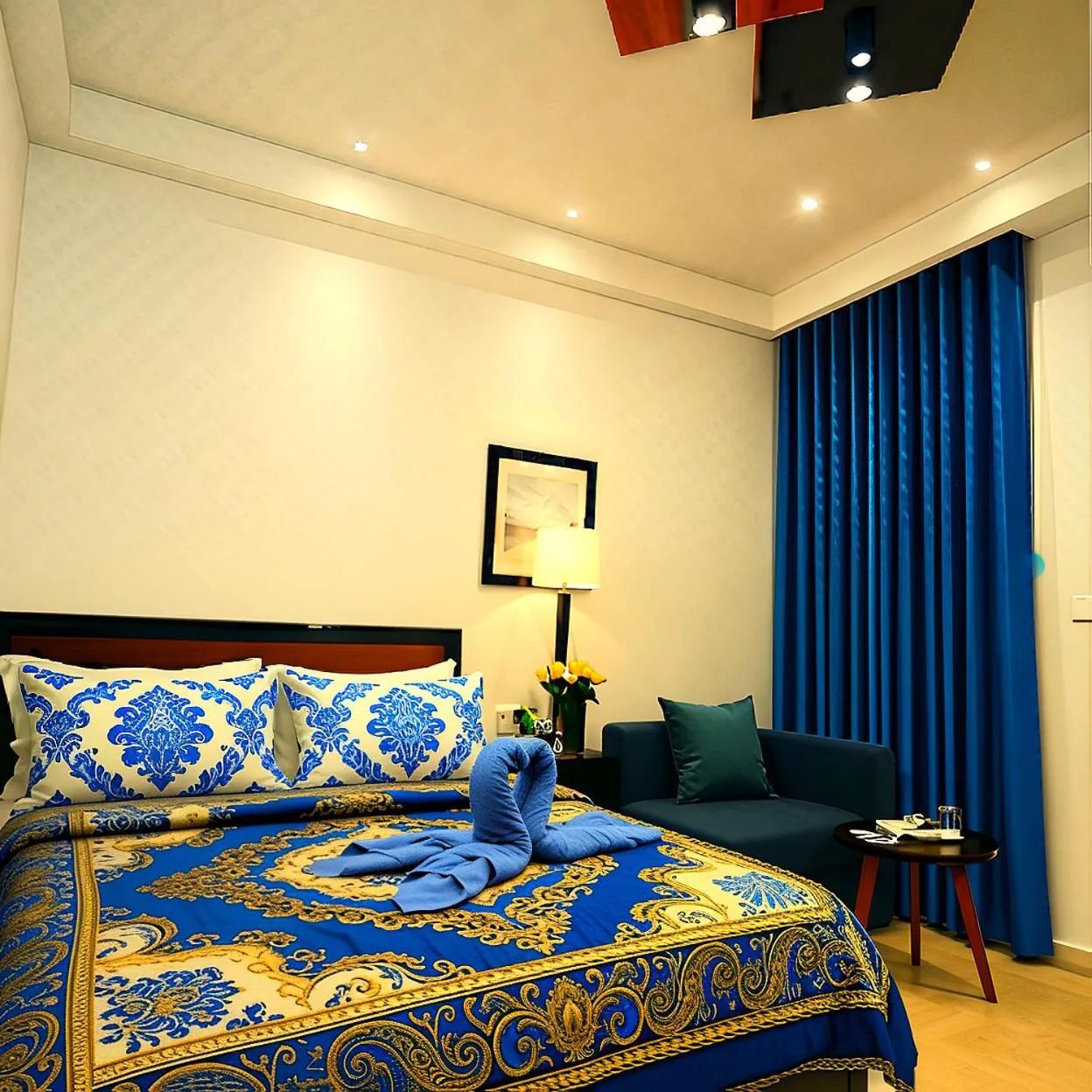 Bed in Horus Guest House Pyramids View