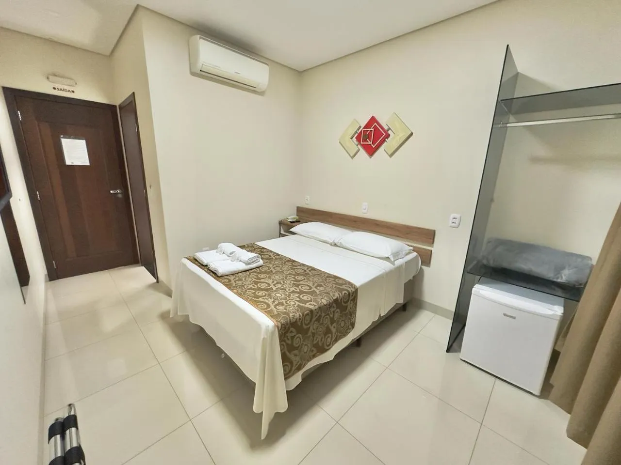 Bed in Hotel Pousada Real