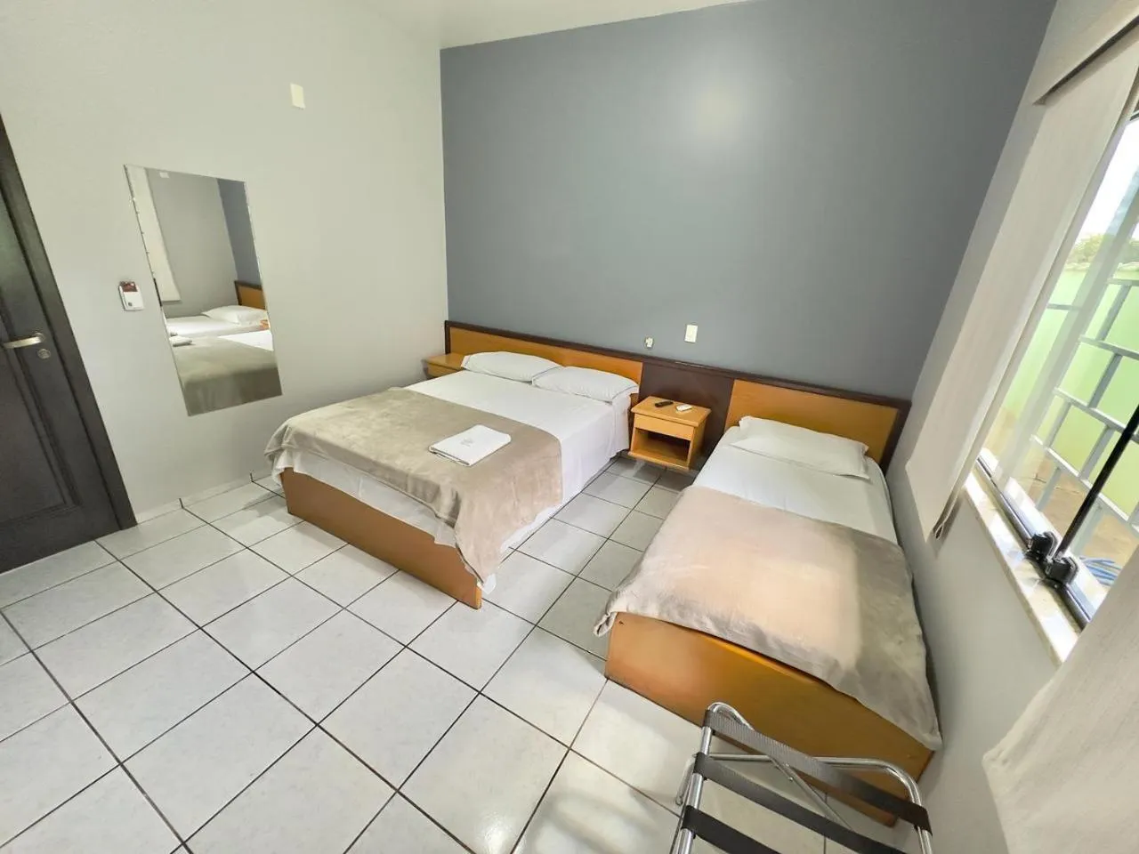 Bed in Hotel Pousada Real