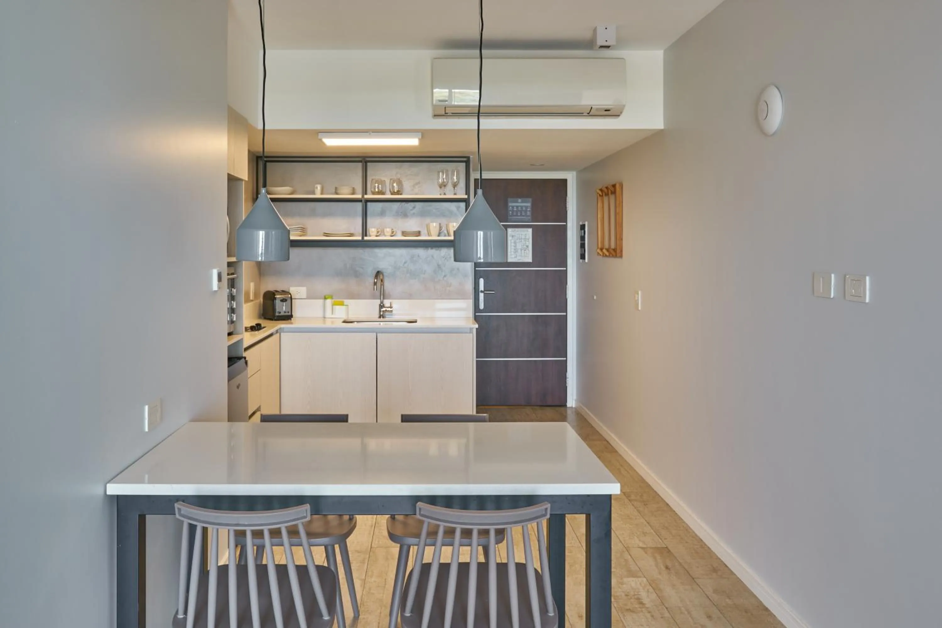 Kitchen or kitchenette in Almarena Apart & Hotel Boutique