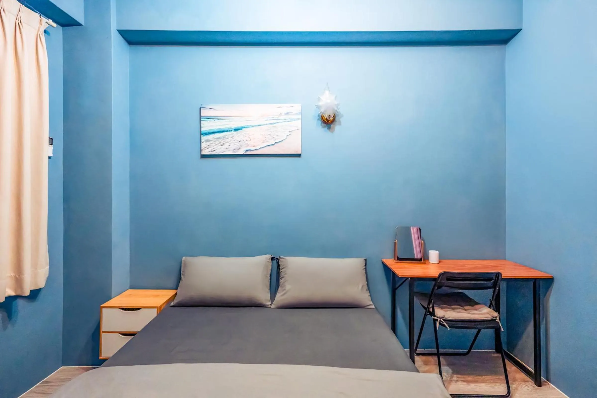 Bed in Green Island Ocean Rhythem dive B&B 綠島海韻民宿